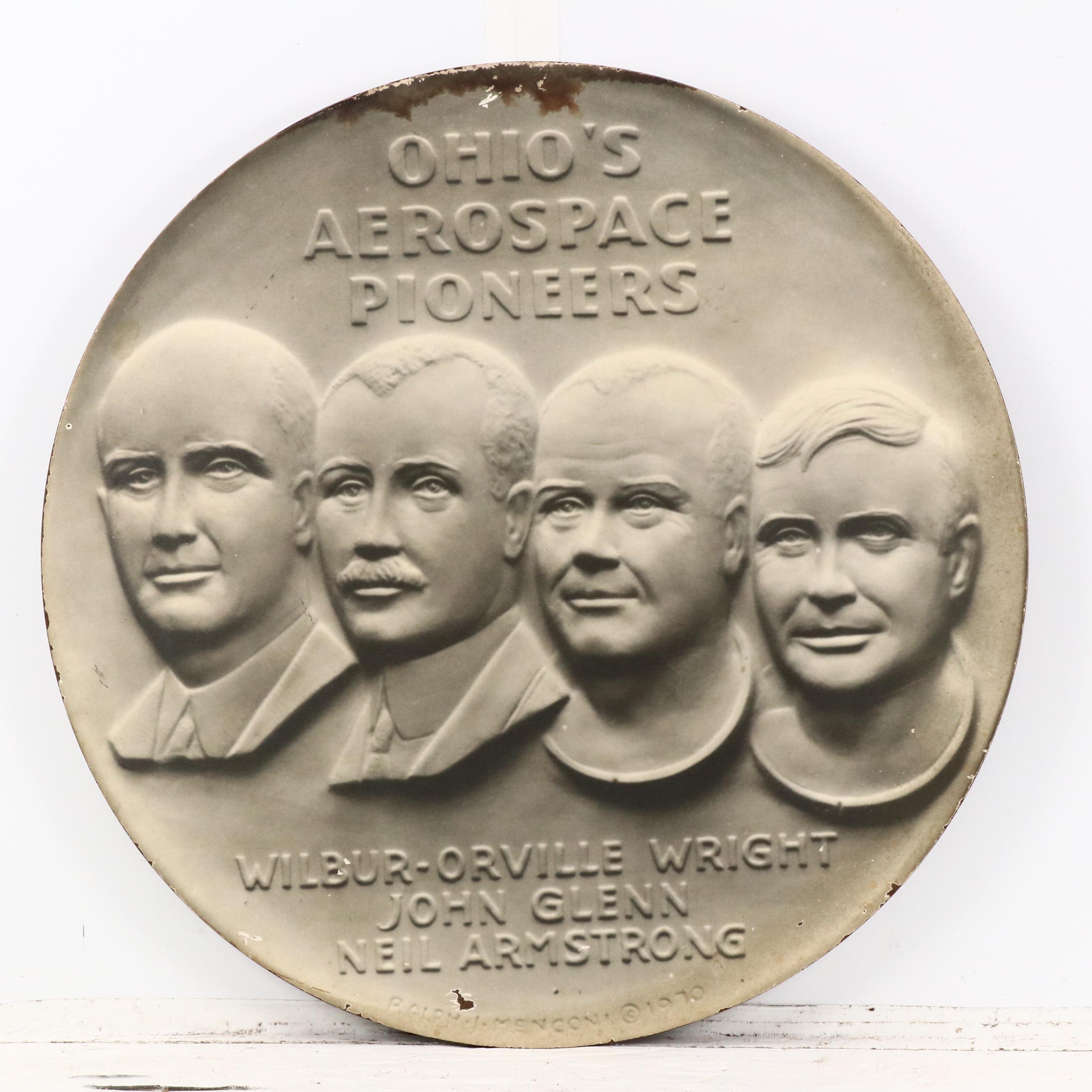 Prints After Ralph Menconi "Ohio's Aerospace Pioneers" Bronze Medal, 1970