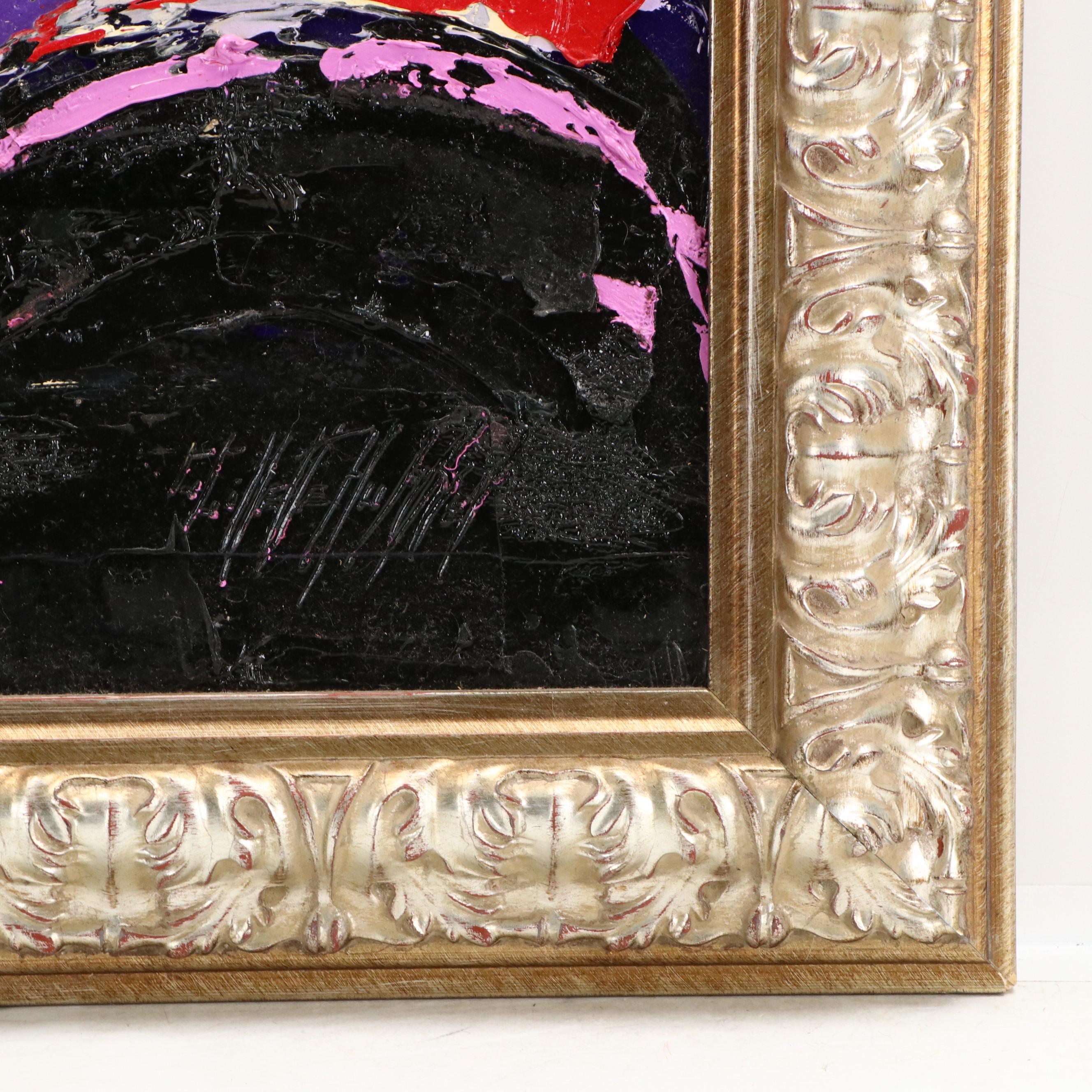 Gayle Gillette Hummel Impasto Oil Painting of Clarinet Player