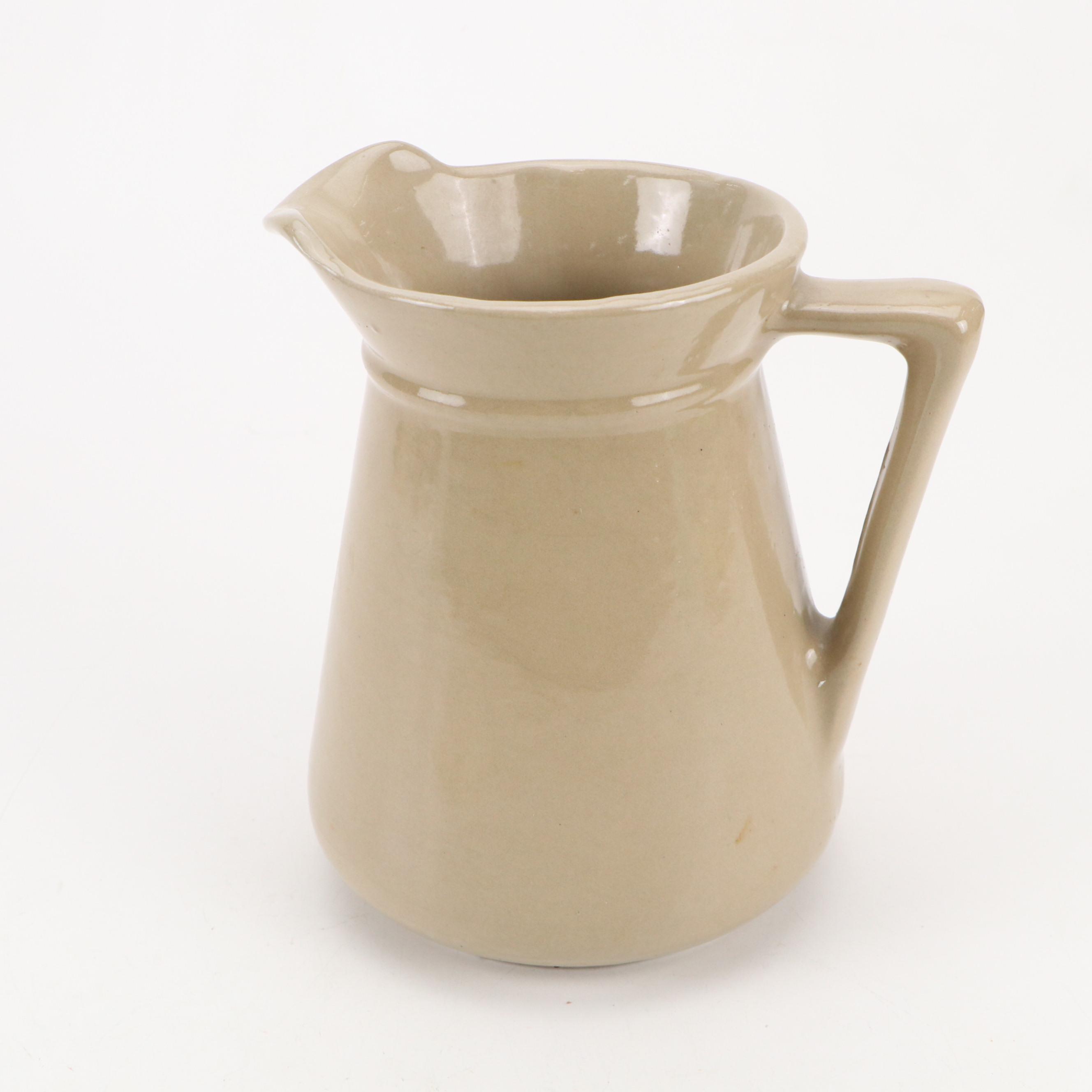 Jack Daniel's Old No. 7 Stoneware Pitcher with Plastic Swizzle Sticks