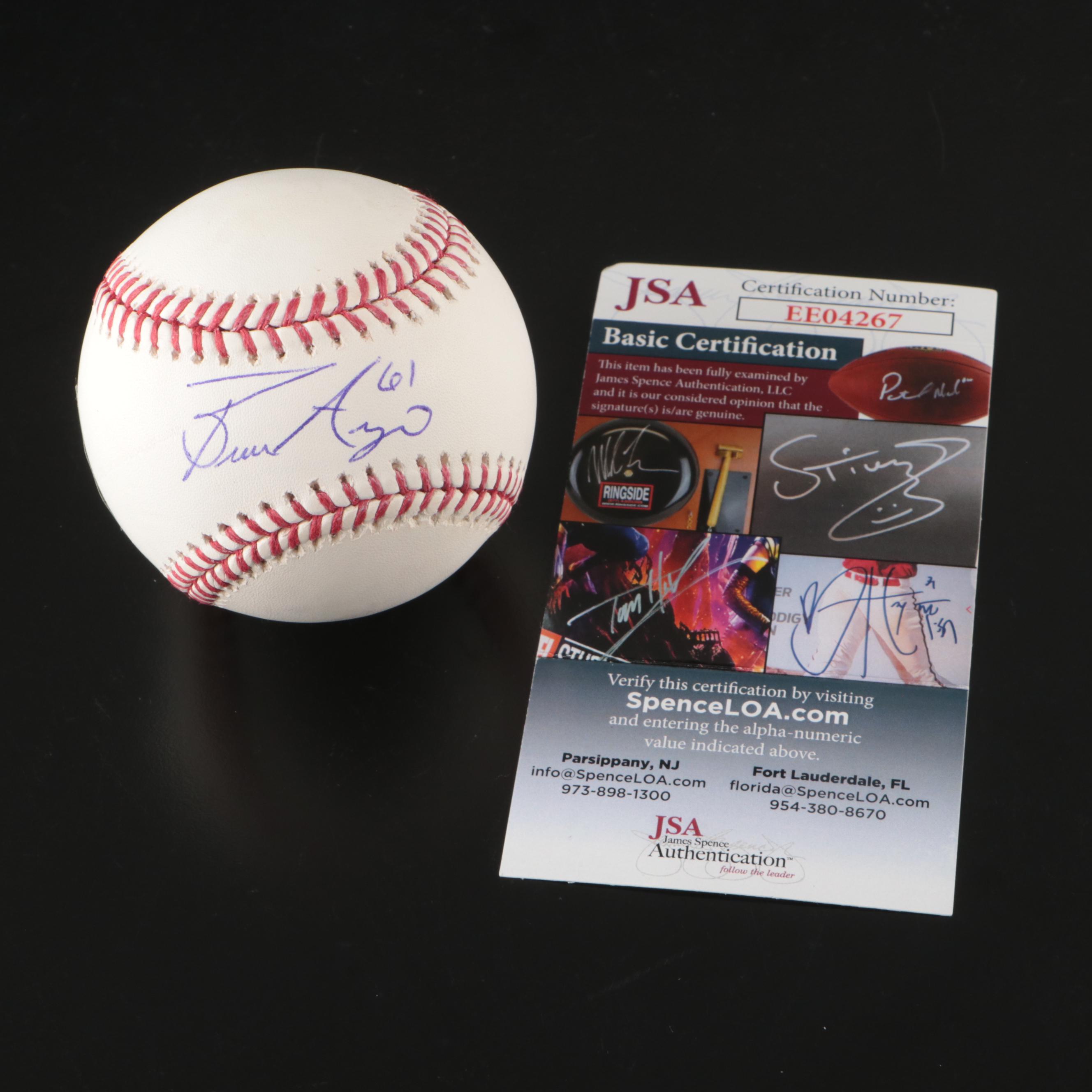 Bronson Arroyo Signed Rawlings Official Major League Baseball, JSA