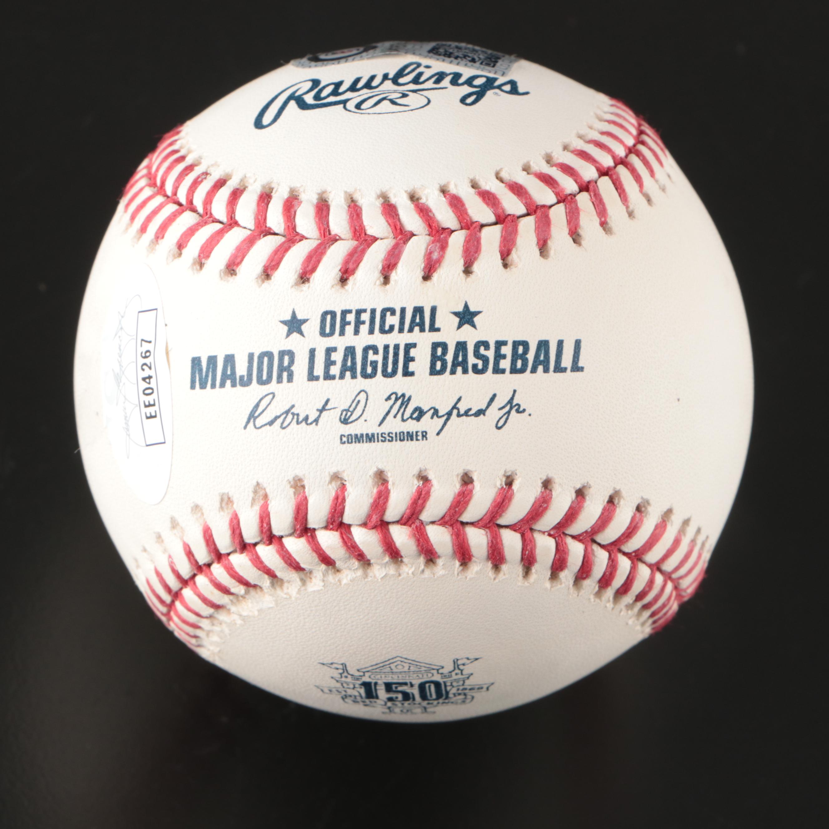 Bronson Arroyo Signed Rawlings Official Major League Baseball, JSA