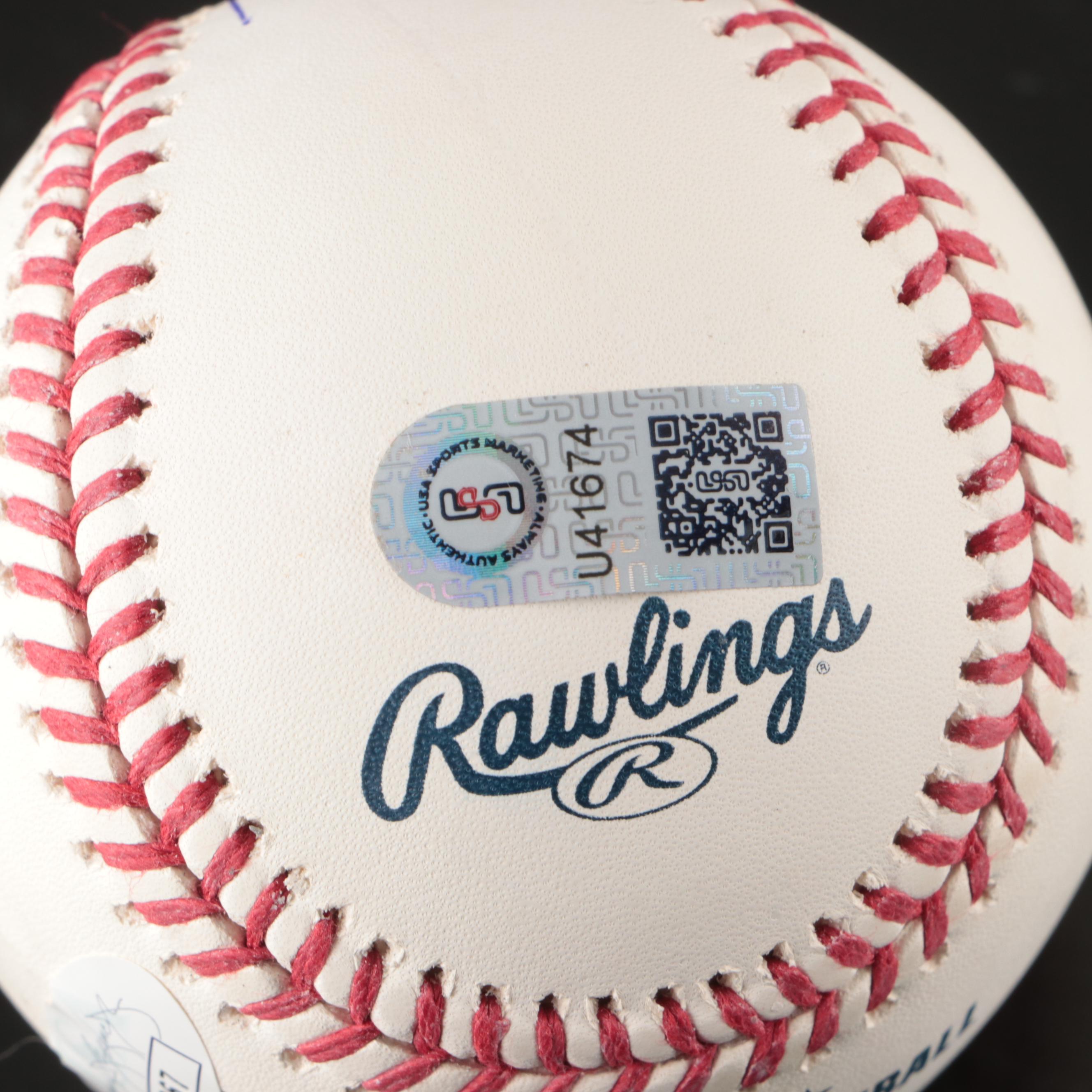 Bronson Arroyo Signed Rawlings Official Major League Baseball, JSA