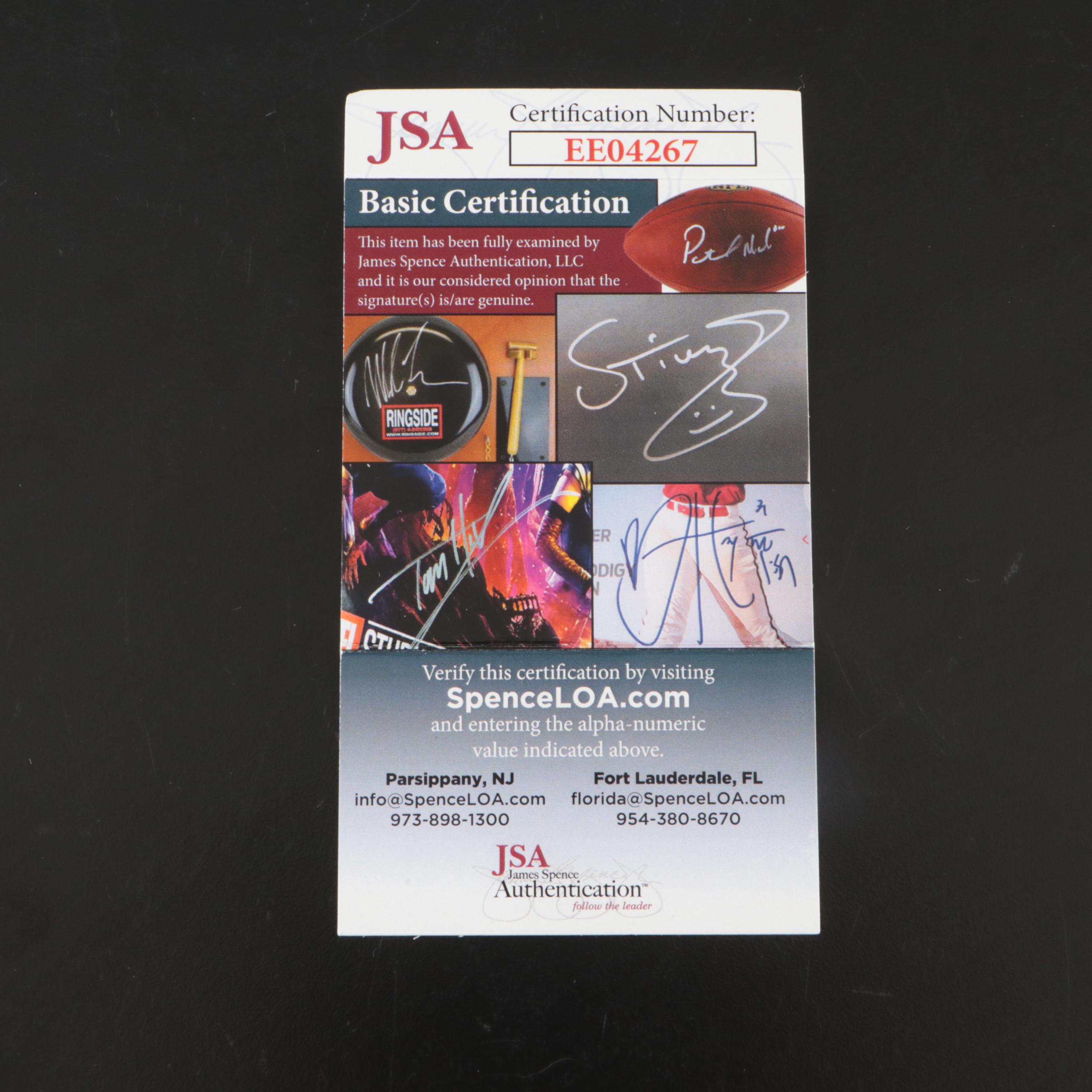 Bronson Arroyo Signed Rawlings Official Major League Baseball, JSA