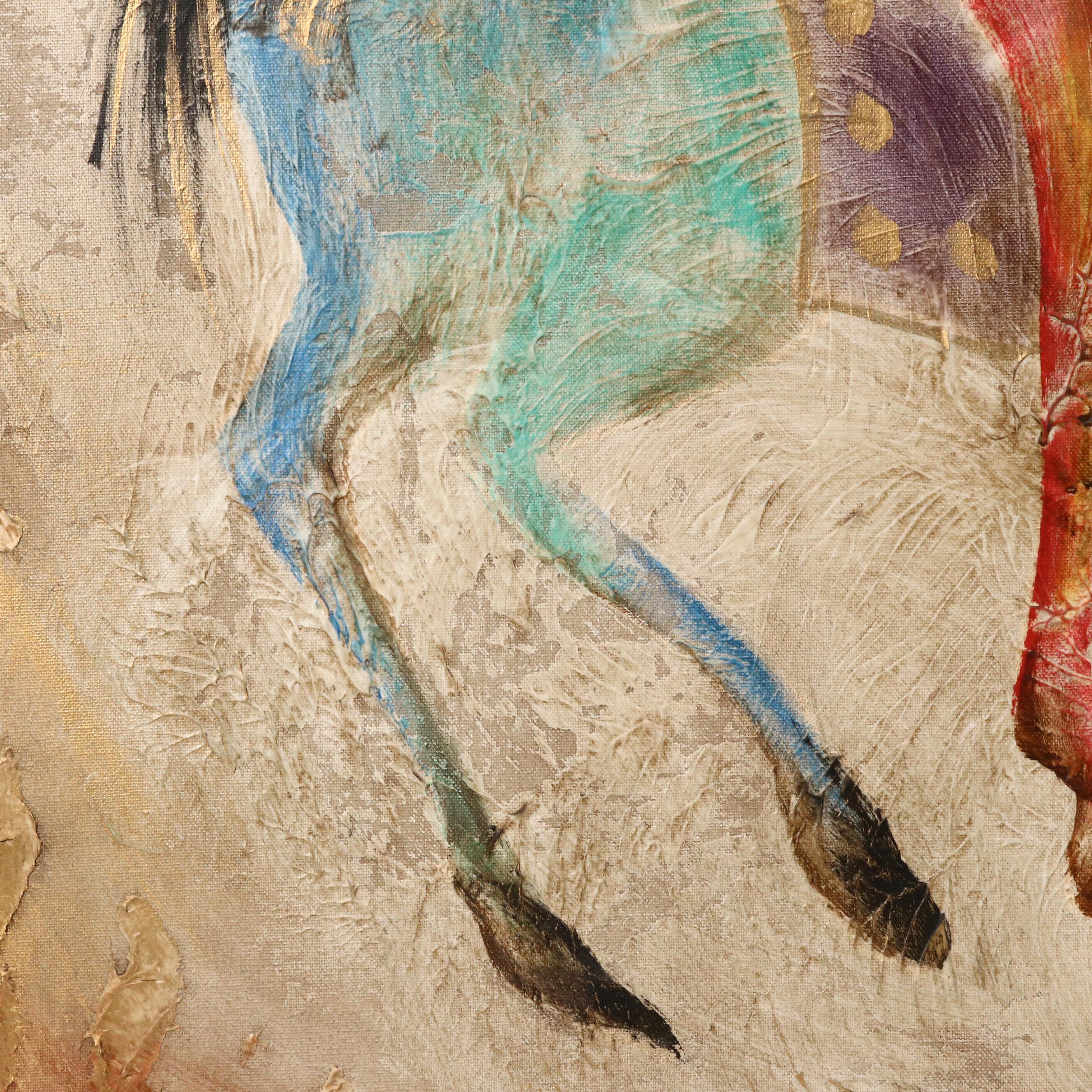 Lee Reynolds Oil Painting of Southwestern Riders on Horseback, Mid-20th C.