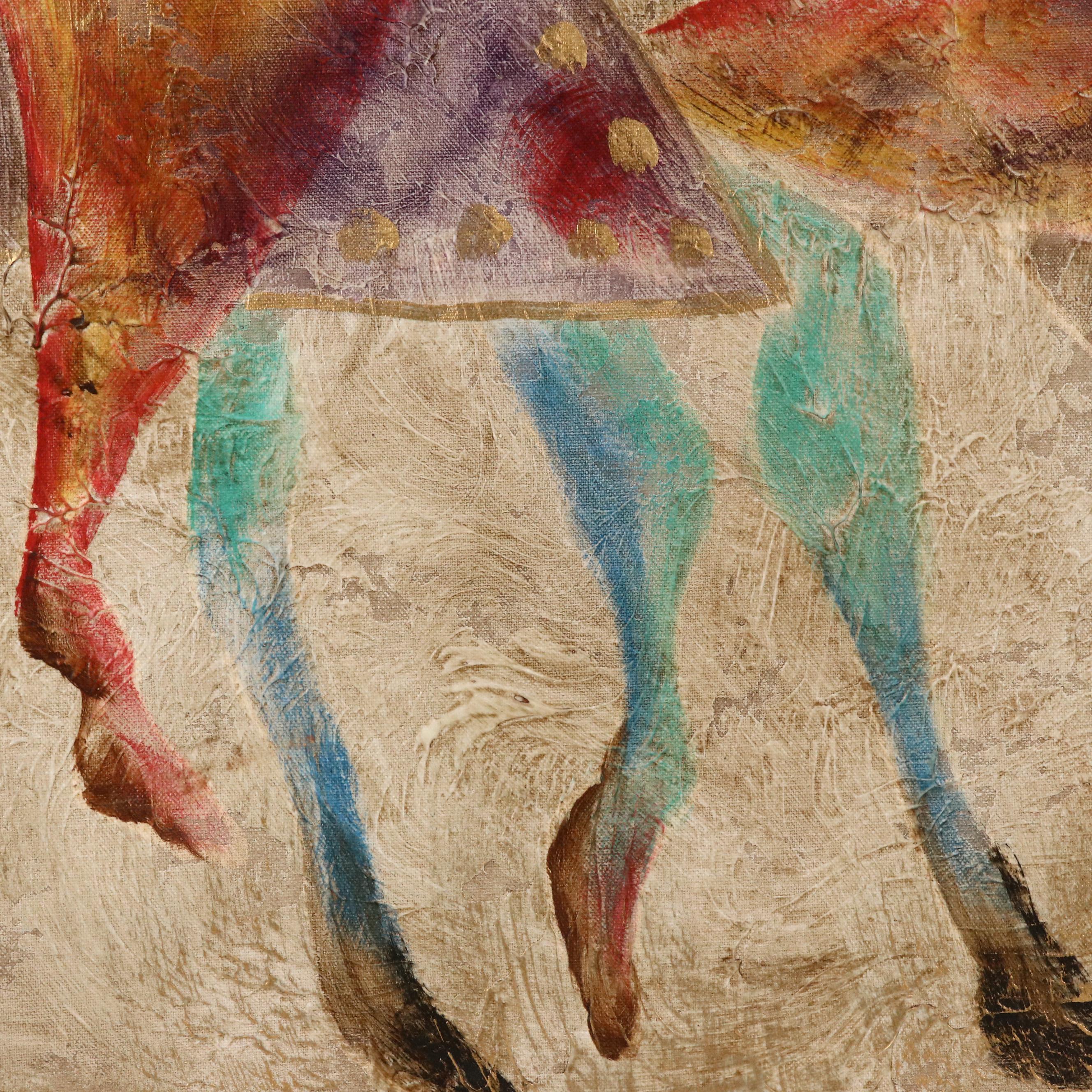 Lee Reynolds Oil Painting of Southwestern Riders on Horseback, Mid-20th C.