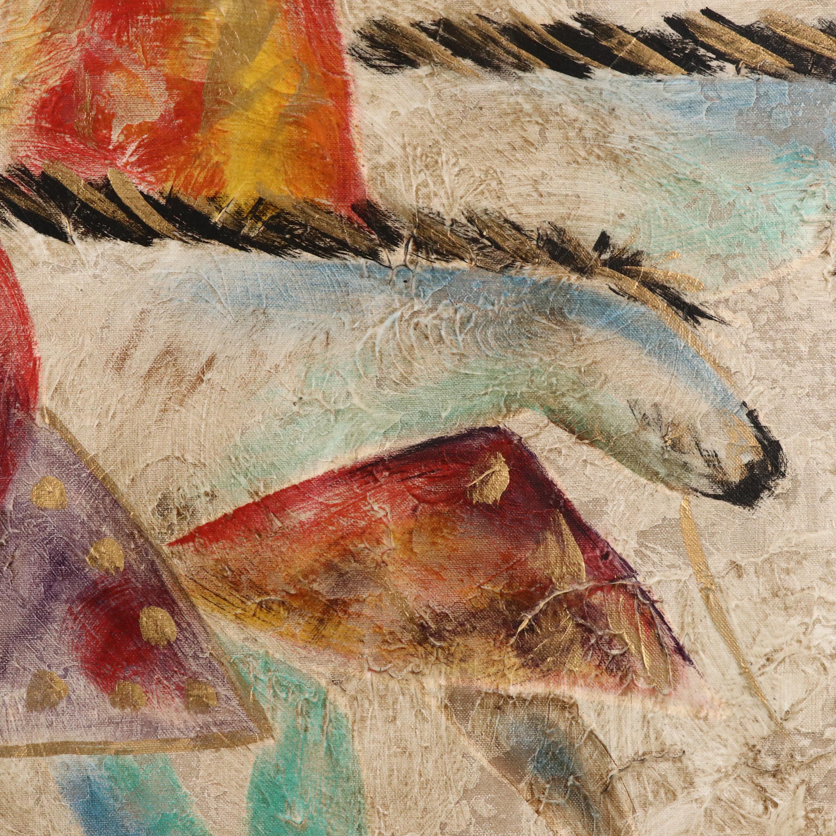 Lee Reynolds Oil Painting of Southwestern Riders on Horseback, Mid-20th C.