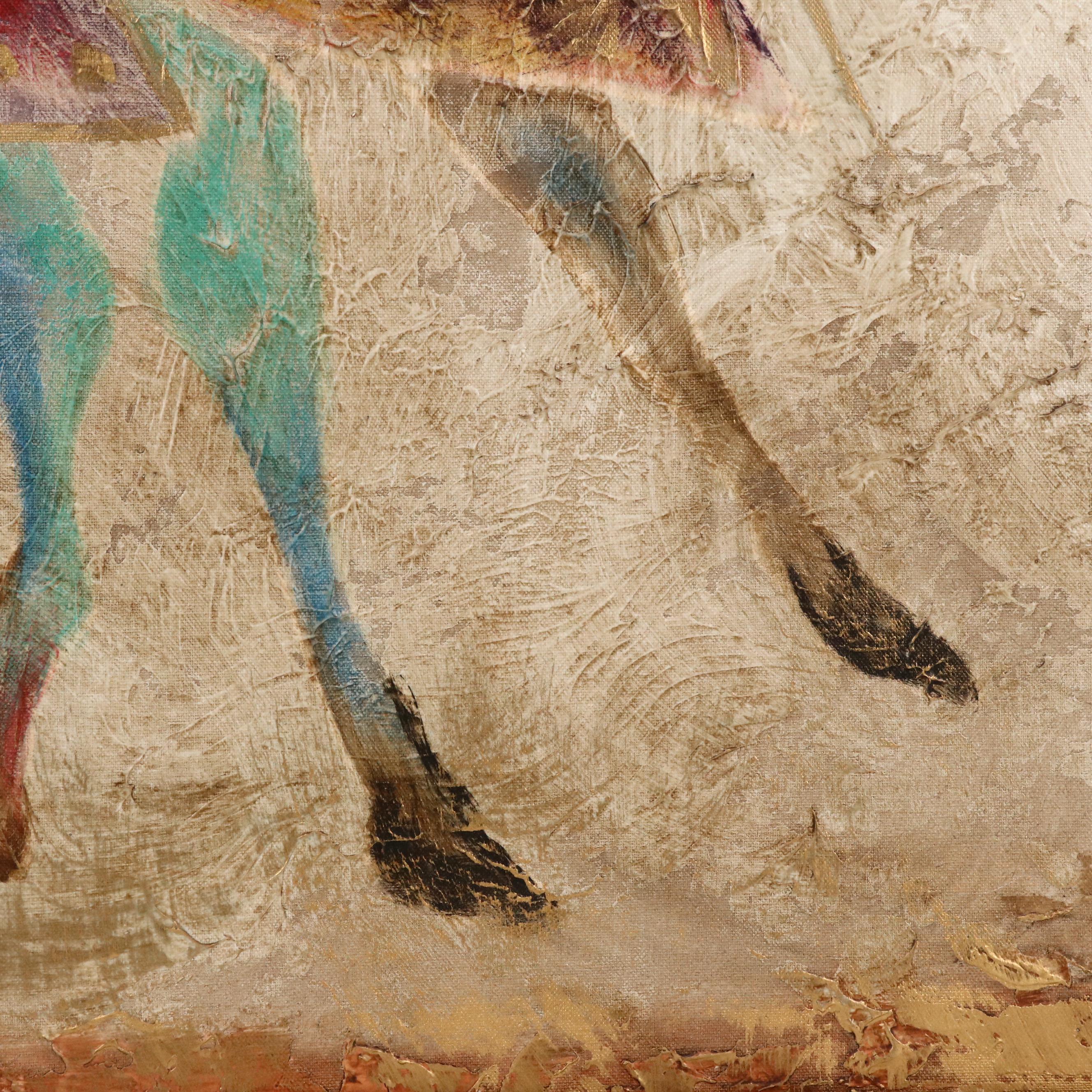 Lee Reynolds Oil Painting of Southwestern Riders on Horseback, Mid-20th C.