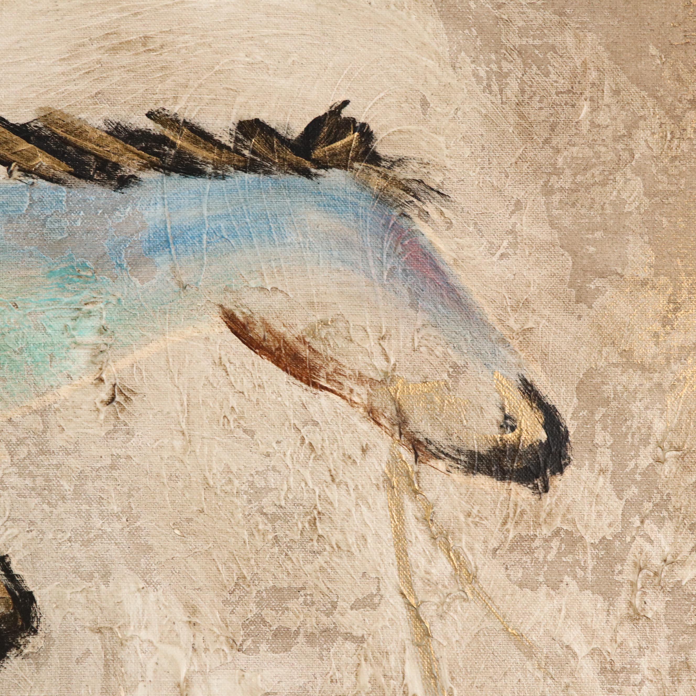 Lee Reynolds Oil Painting of Southwestern Riders on Horseback, Mid-20th C.