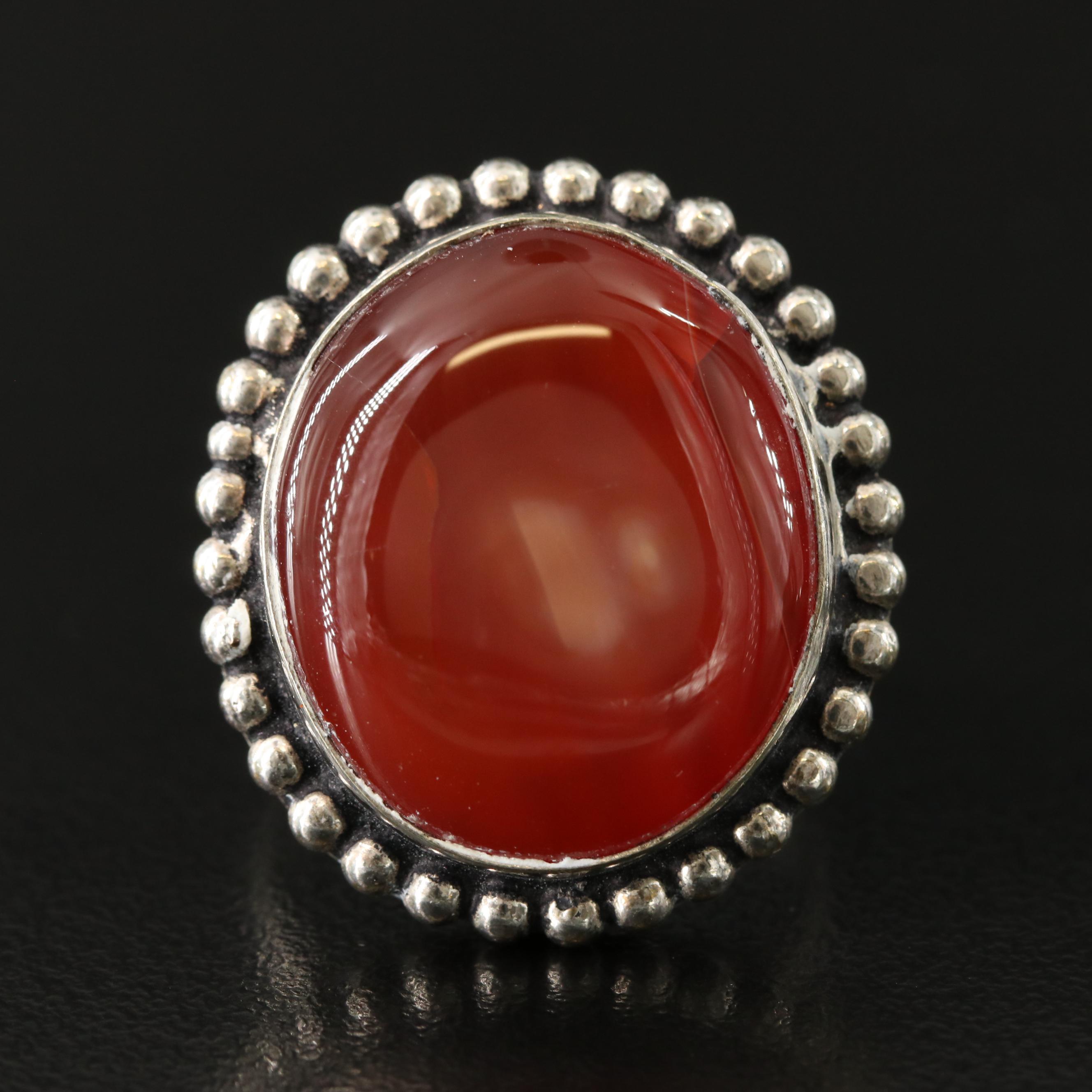 Sterling Carnelian Ring