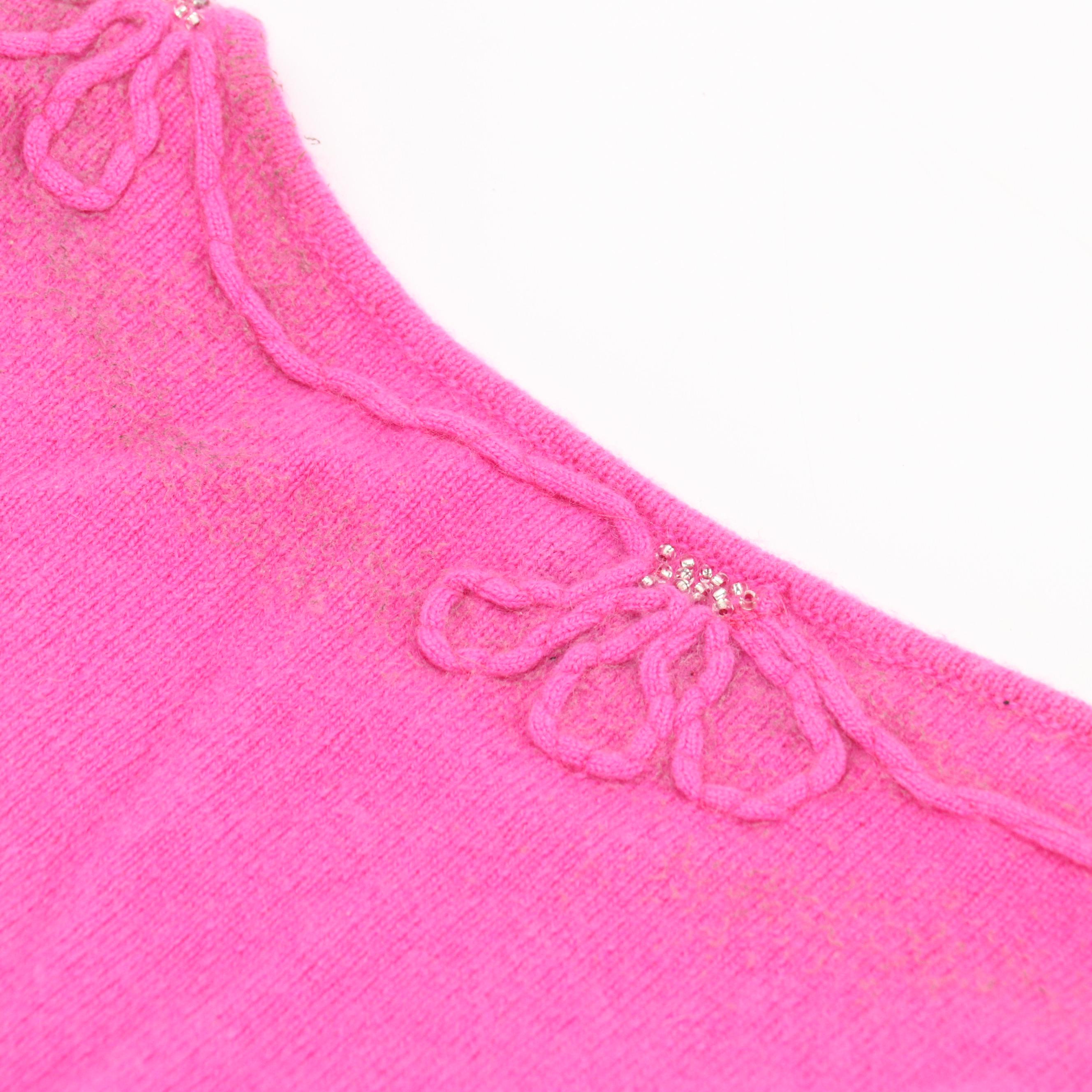 Hawick Embellished Cashmere & Eccoci Silk and Cashmere Blend Long Sleeve Tops