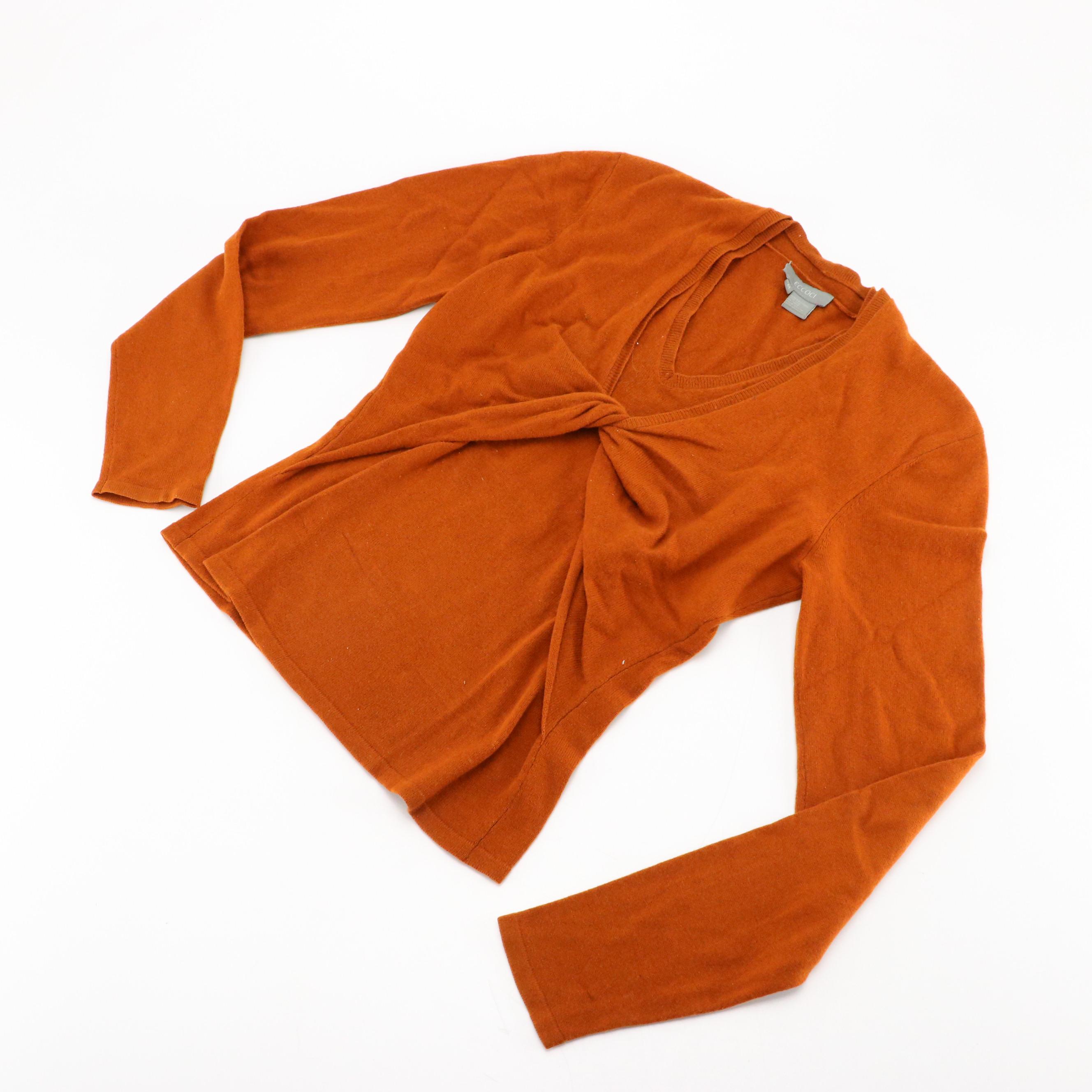 Hawick Embellished Cashmere & Eccoci Silk and Cashmere Blend Long Sleeve Tops