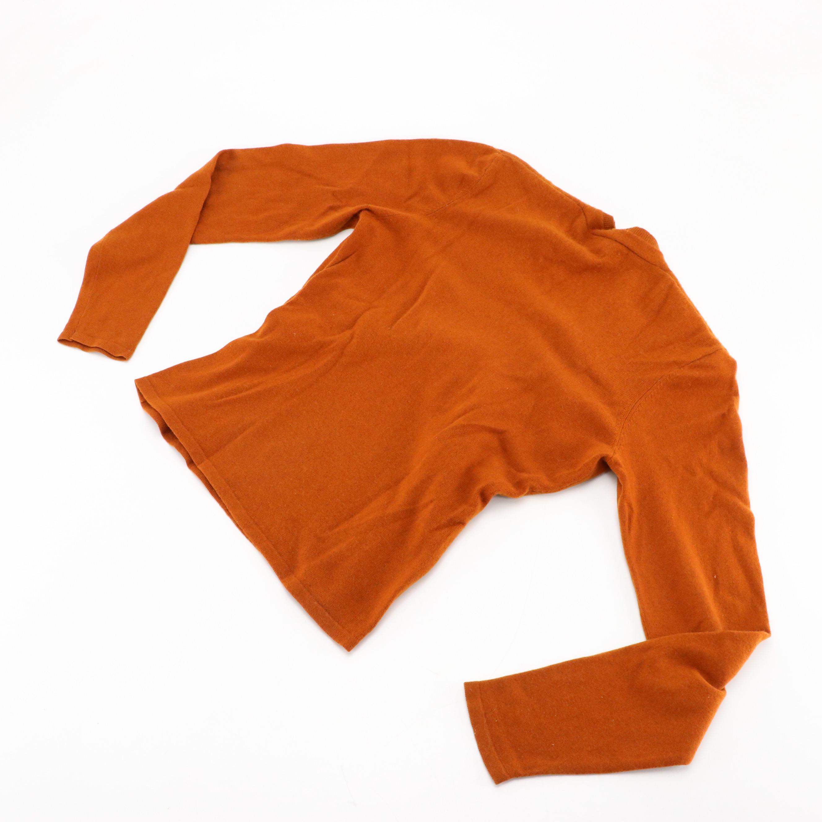 Hawick Embellished Cashmere & Eccoci Silk and Cashmere Blend Long Sleeve Tops