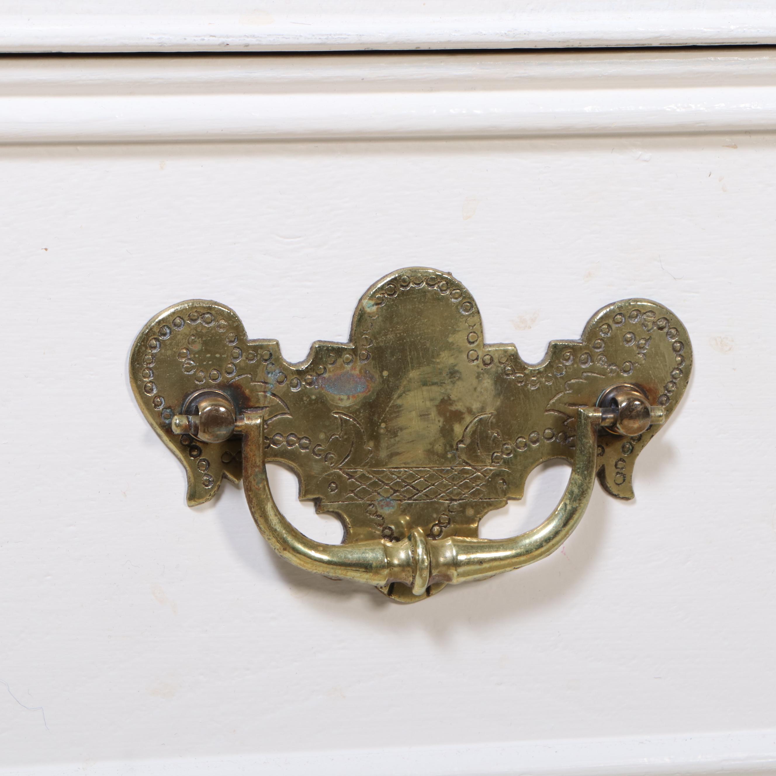 Northern Furniture Co. Queen Anne Style White-Painted Four-Drawer Chest