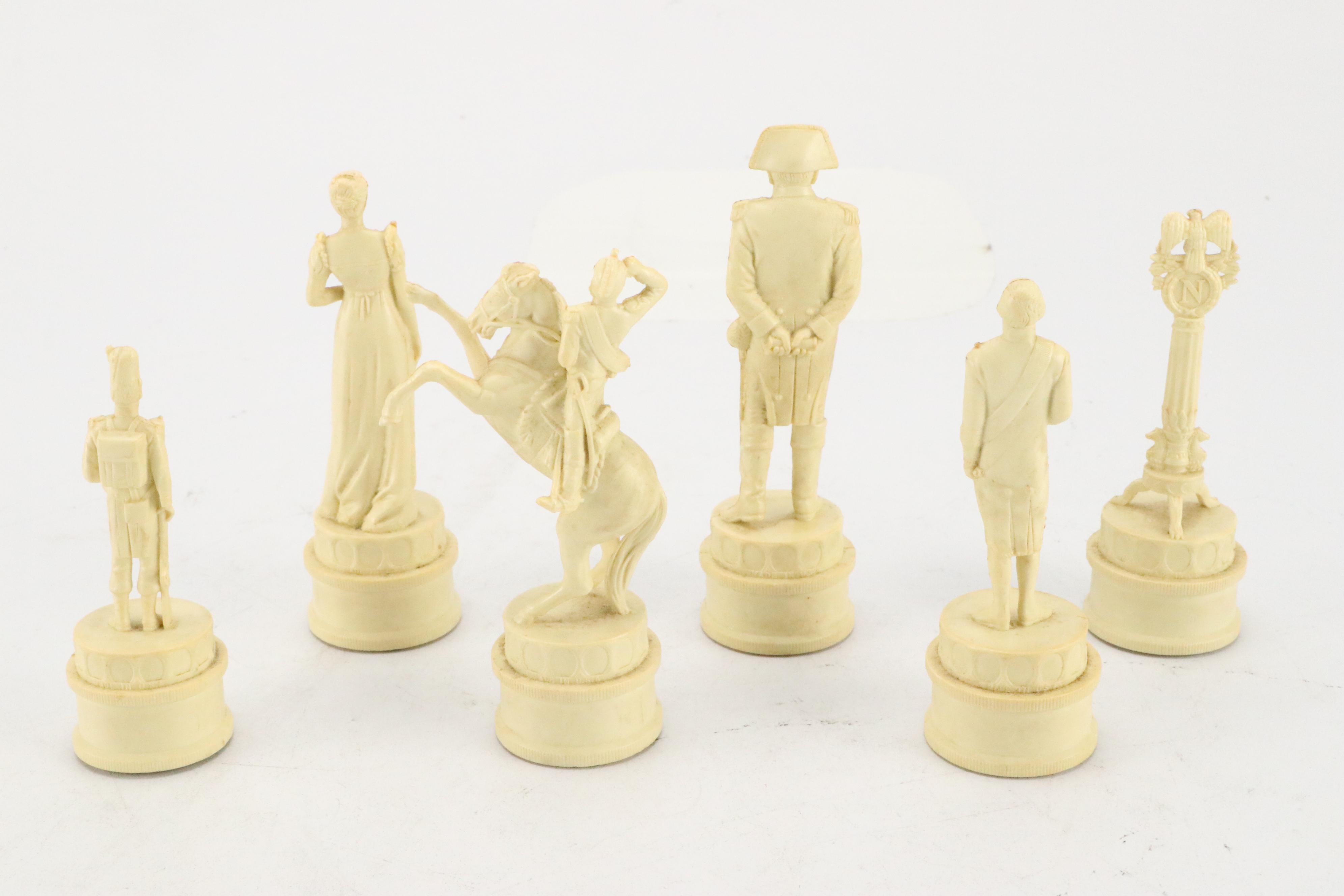 Napoleonic Figural Chess Set with Presentation Chest