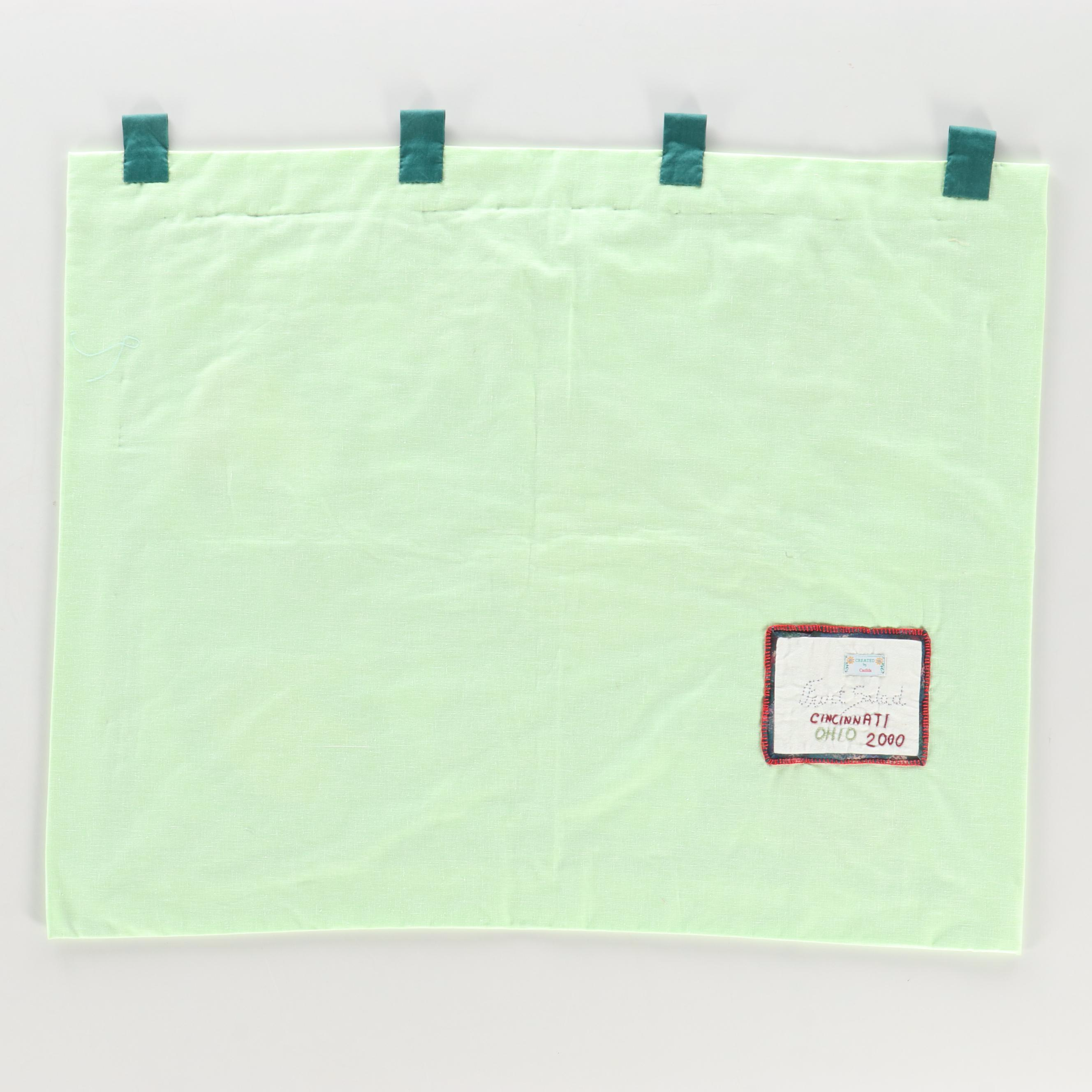 Cacilda Meier Handmade Artisan Quilt, 21st Century