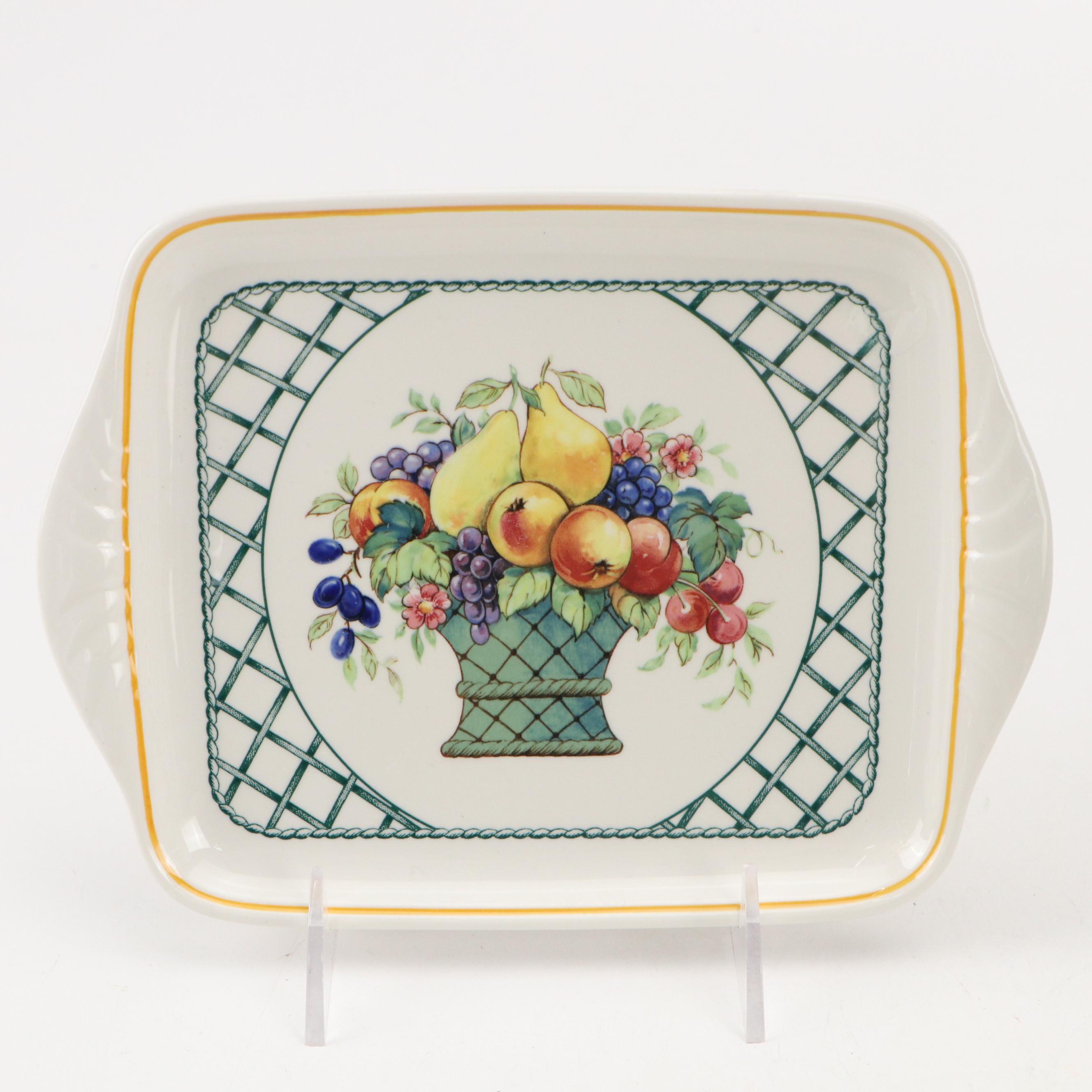 Villeroy & Boch Ceramic "Basket" Plates and Tray