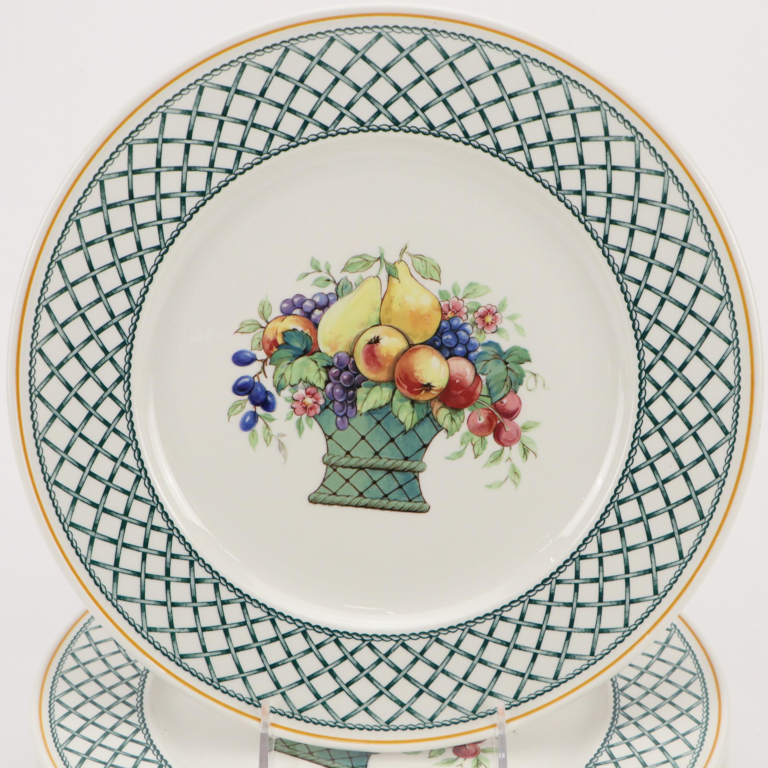 Villeroy & Boch Ceramic "Basket" Plates and Tray