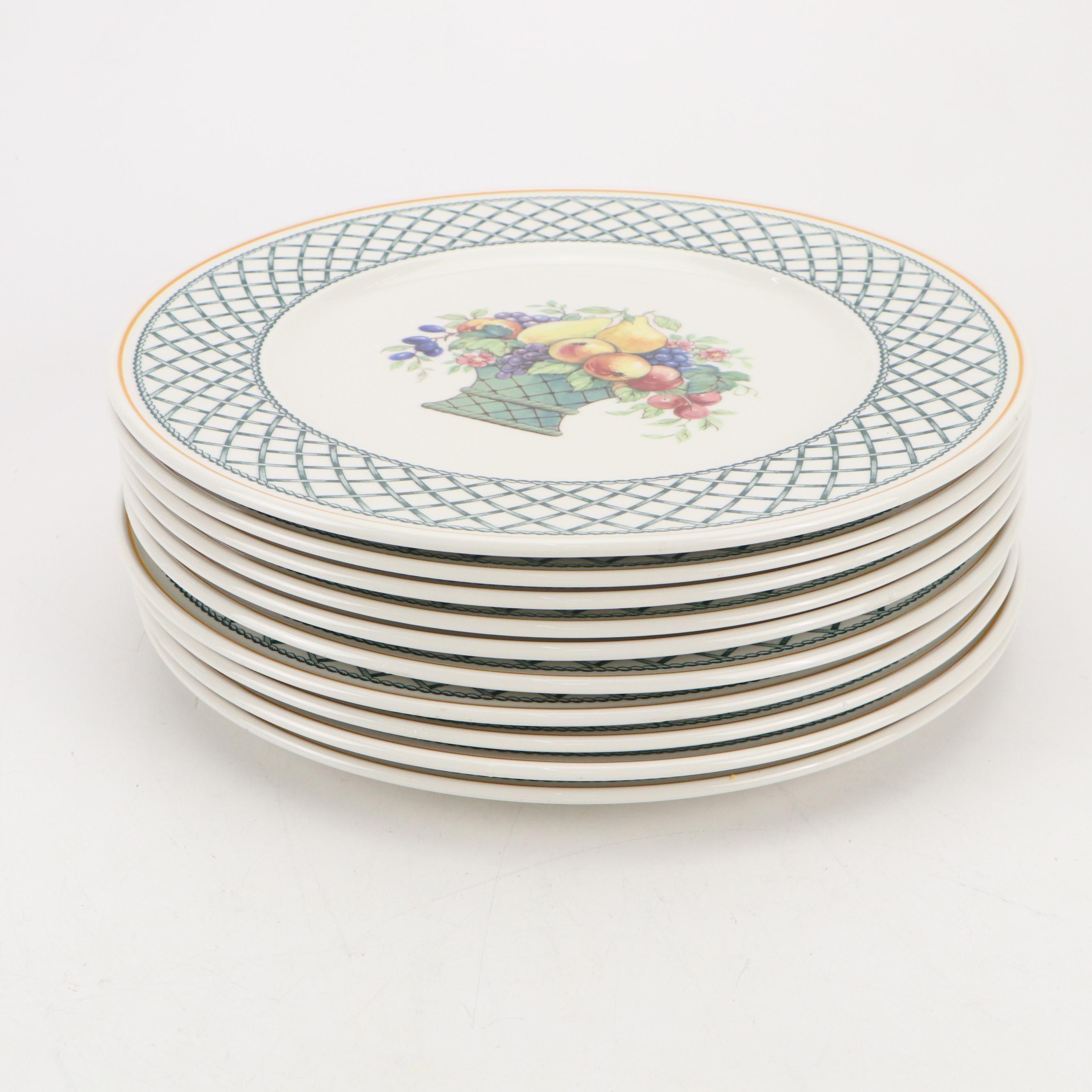 Villeroy & Boch Ceramic "Basket" Plates and Tray