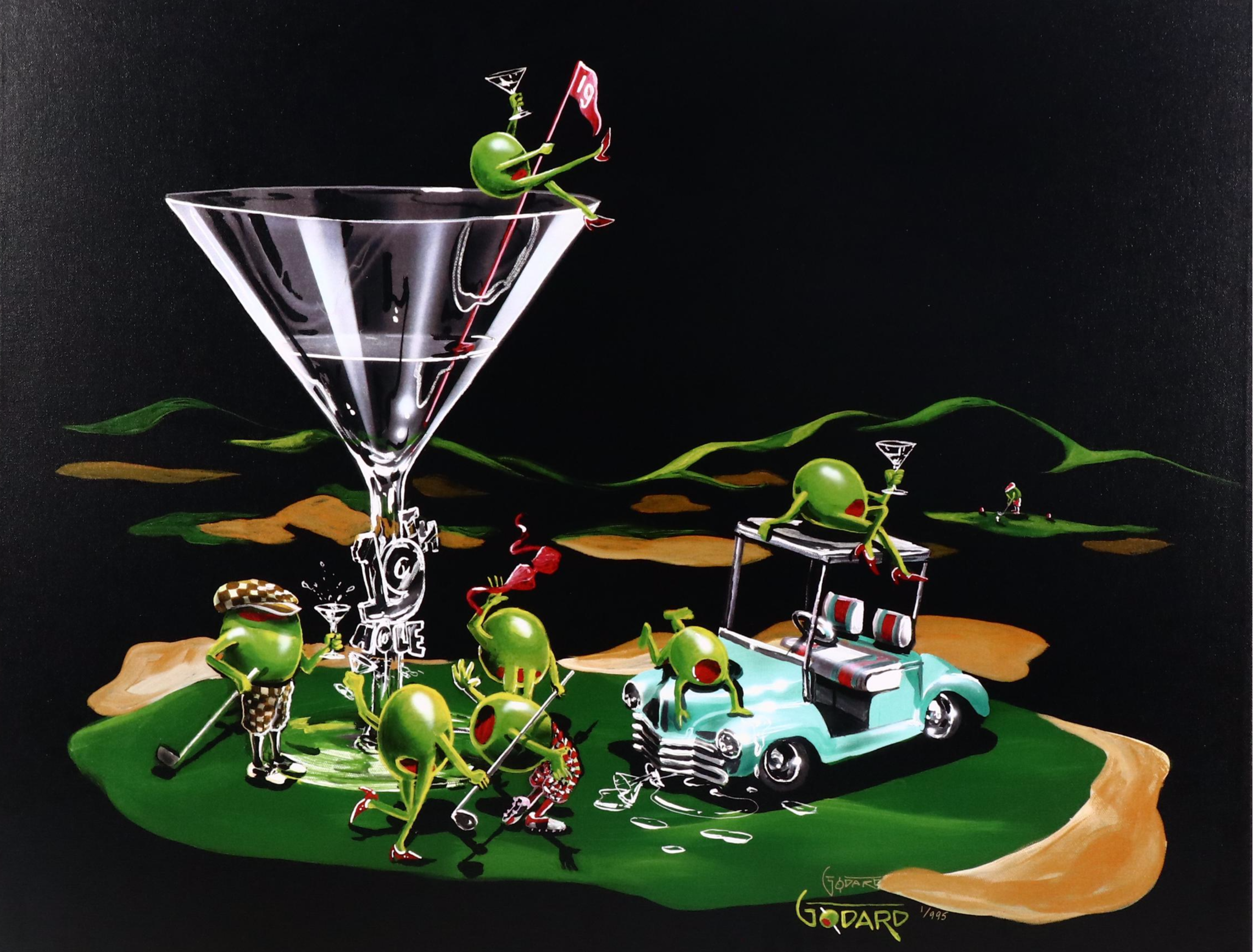 Michael Godard Graphic Giclée "19th Hole," 2006