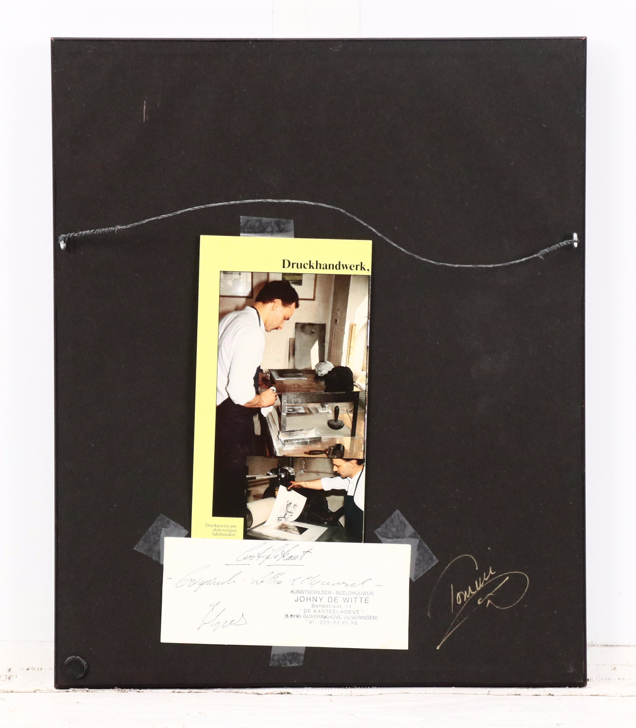 Heiner Krasser Hand-Colored Etching "Rothenburg O. T."