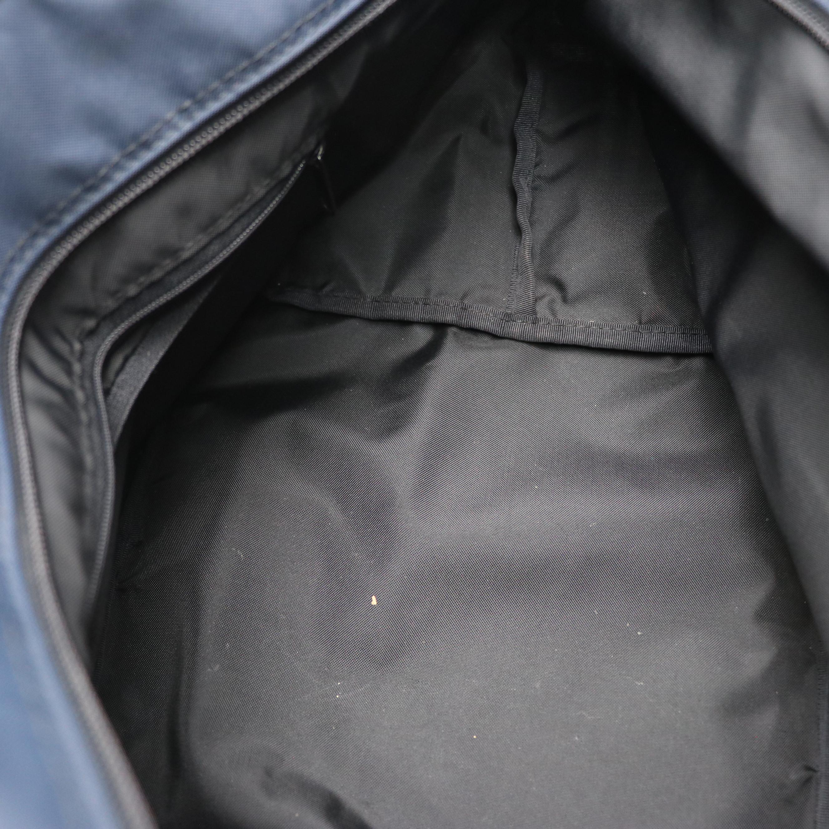 Burberry Blue Label Zip Tote Bag in Blue Vintage Check Nylon Canvas and Leather