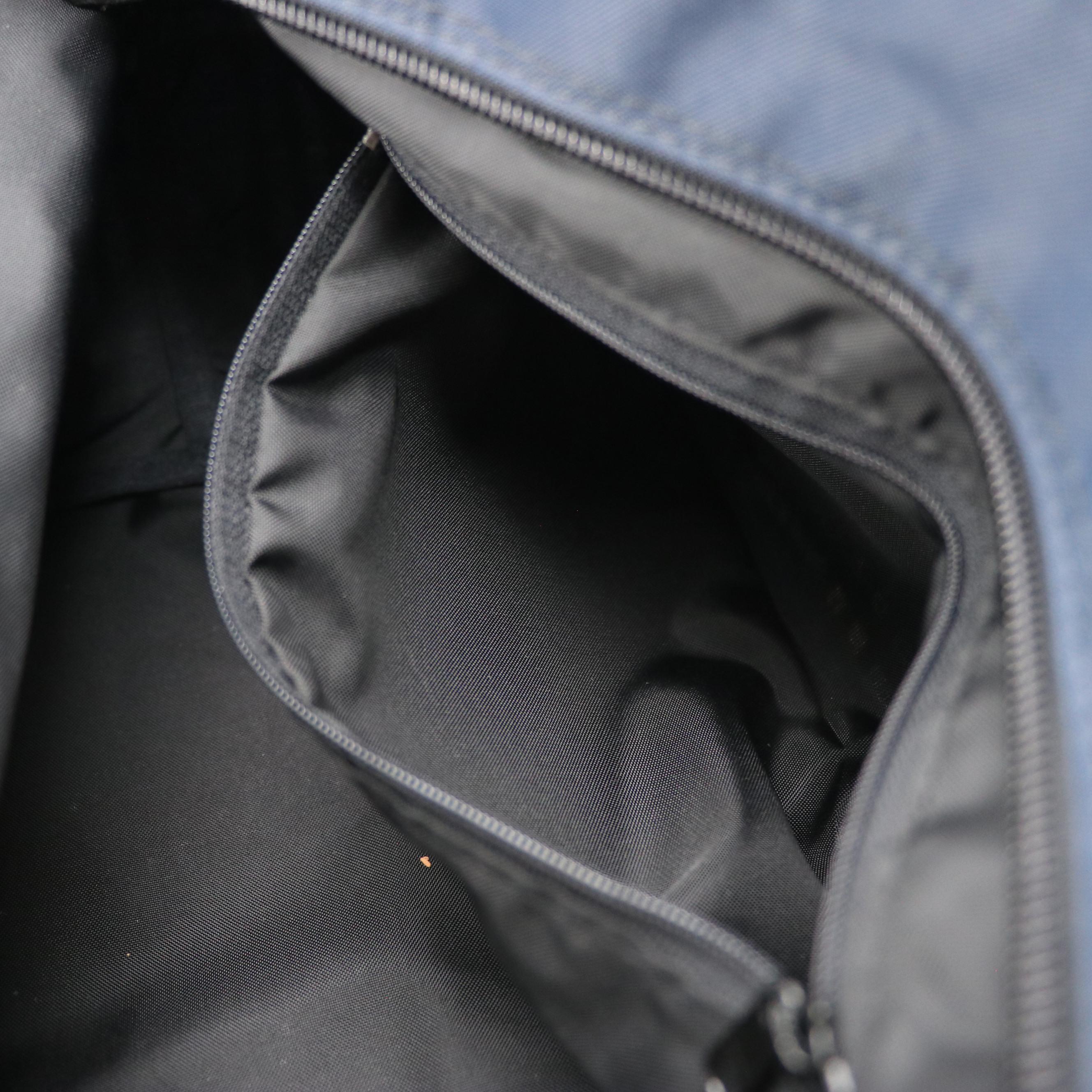 Burberry Blue Label Zip Tote Bag in Blue Vintage Check Nylon Canvas and Leather