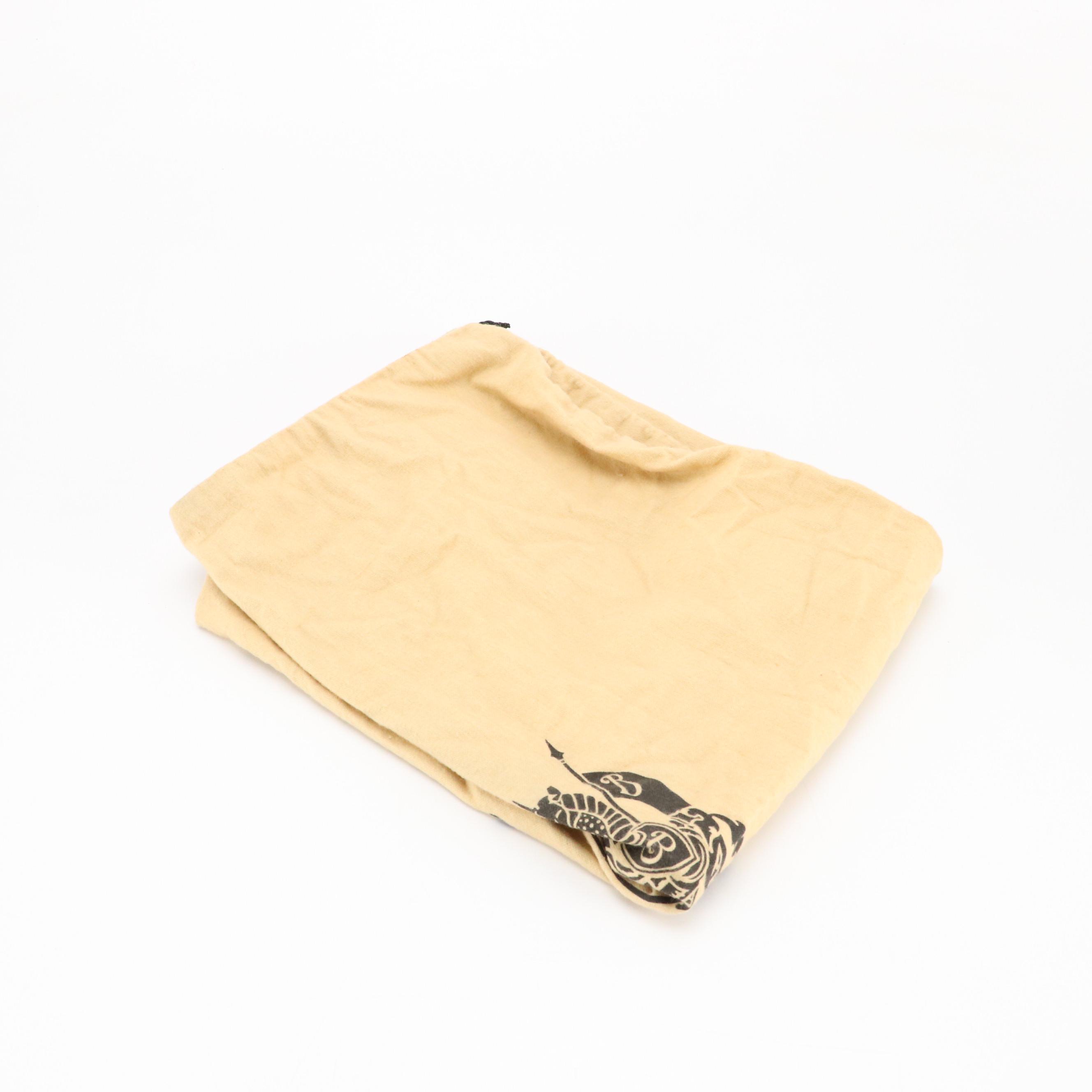 Burberry Blue Label Zip Tote Bag in Blue Vintage Check Nylon Canvas and Leather