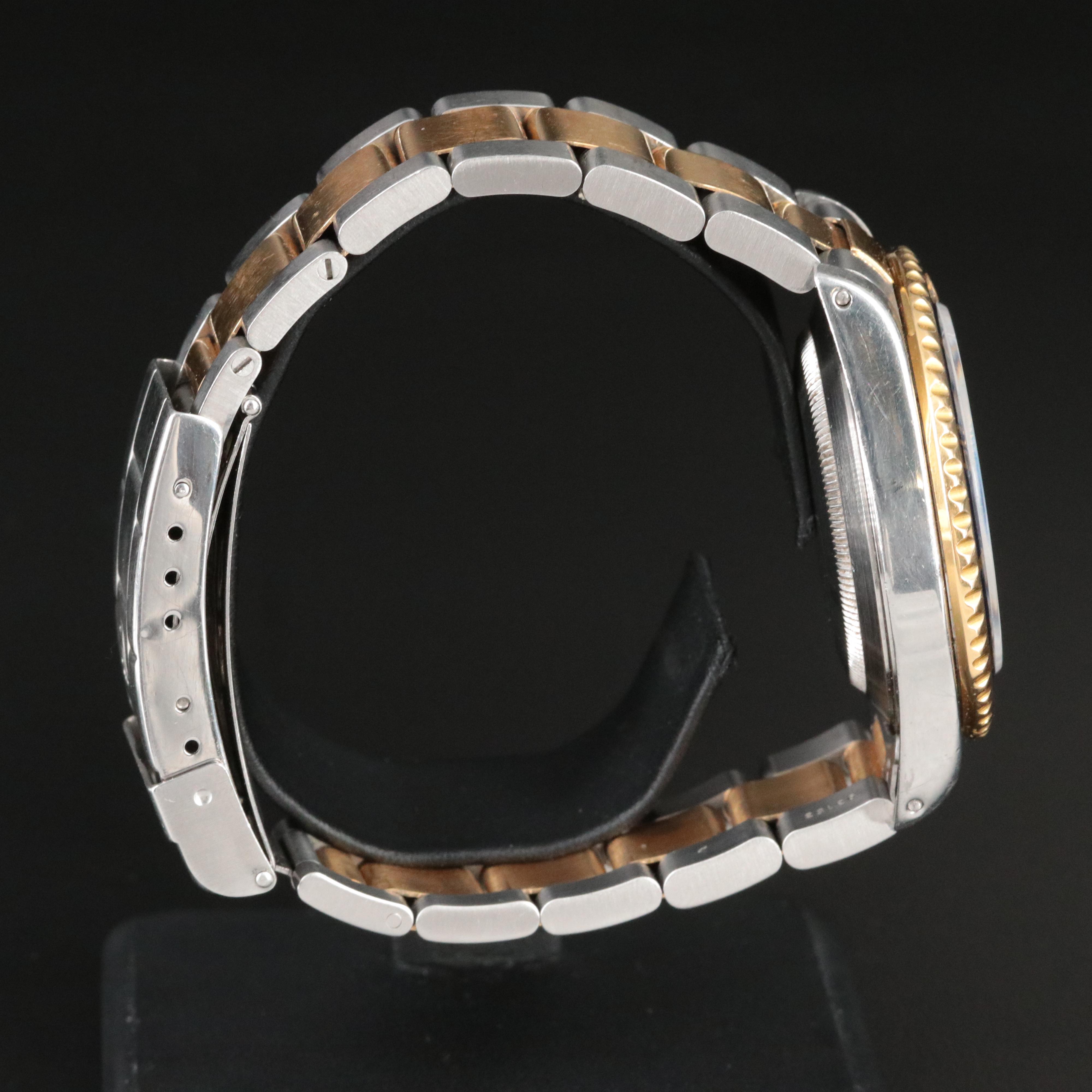 1996 Rolex Submariner 16613 Blue Dial 18K and Steel Watch