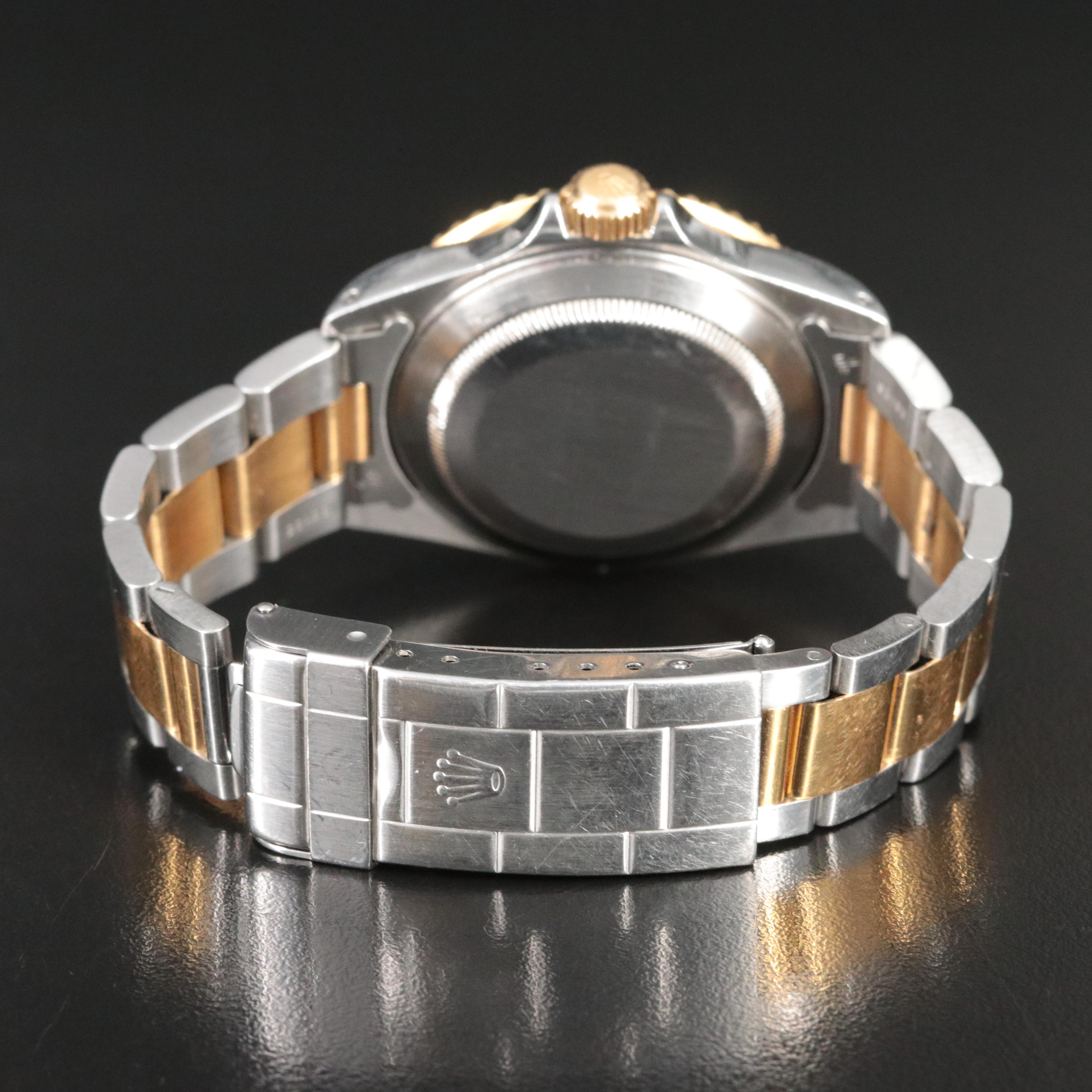 1996 Rolex Submariner 16613 Blue Dial 18K and Steel Watch