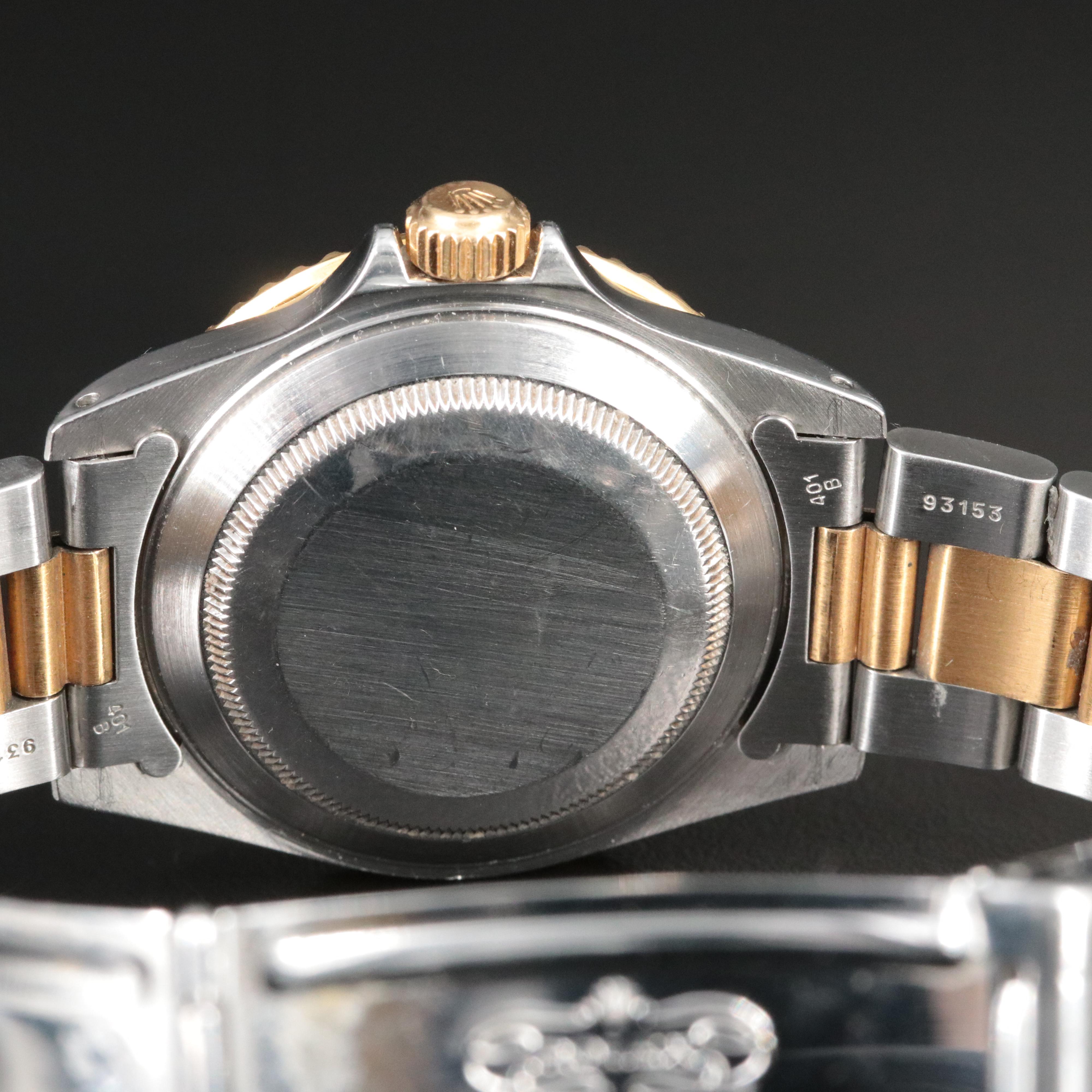 1996 Rolex Submariner 16613 Blue Dial 18K and Steel Watch