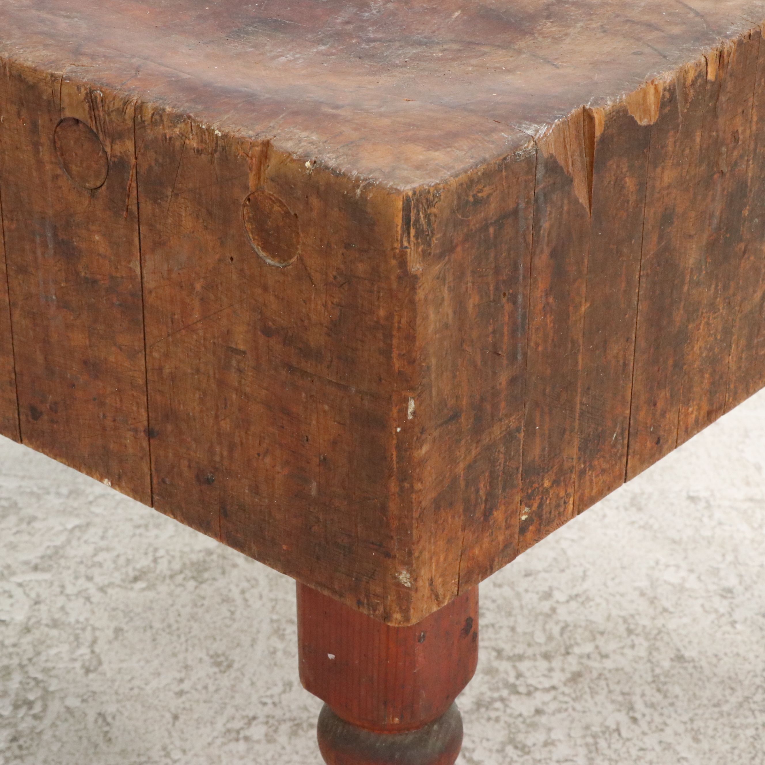 Appleton Wood Products Co. Butcher's Chopping Block Table