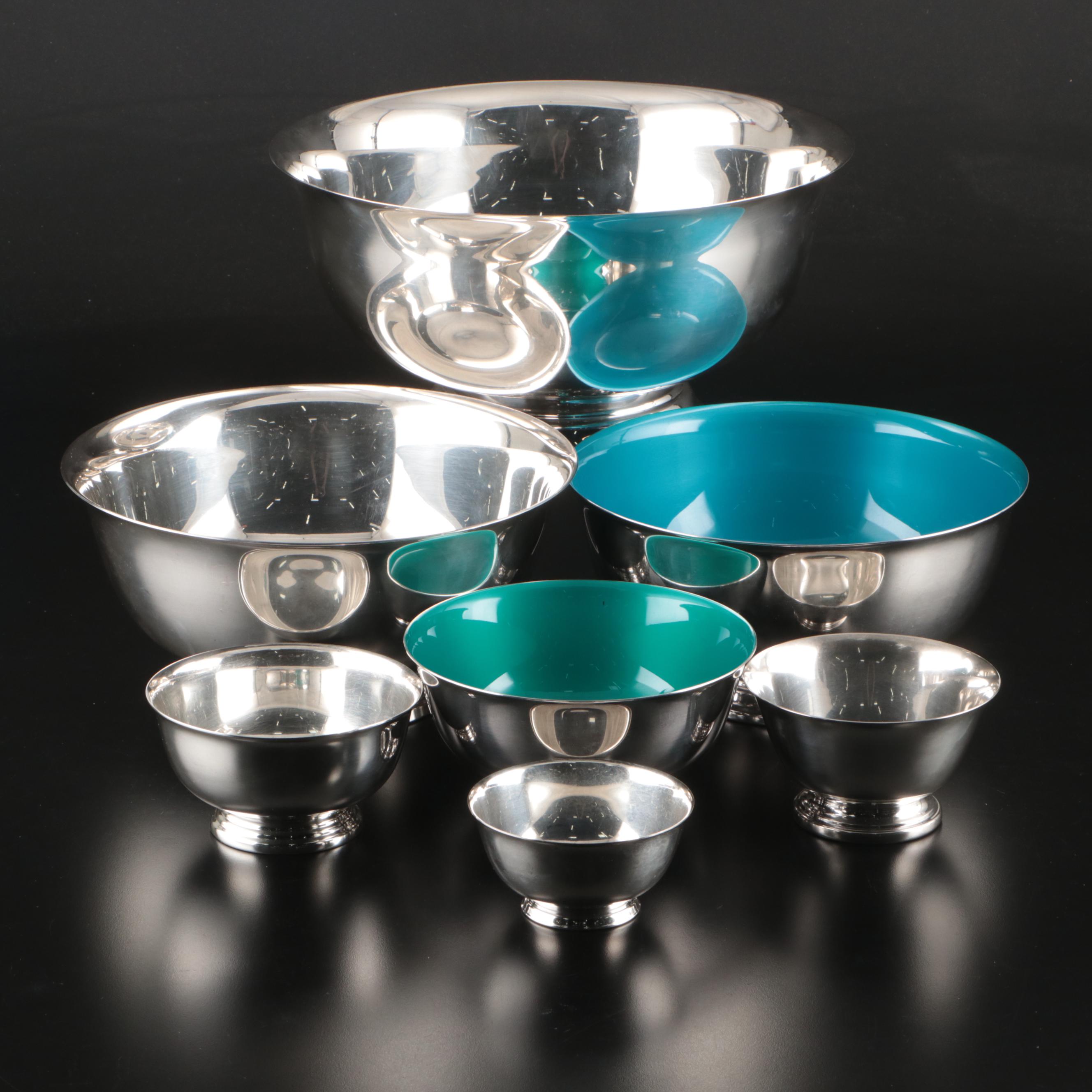 Reed & Barton, Gorham and Academy Silver Plate "Paul Revere" Bowls