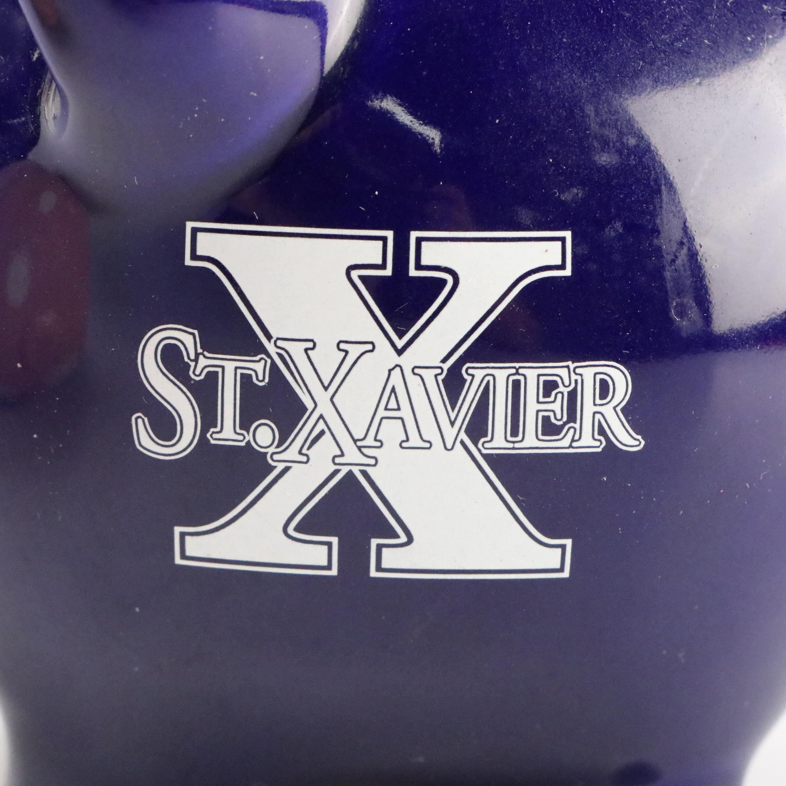 Piggy Bank Collection Featuring St. Xavier and Artisan Hand-Painted Banks