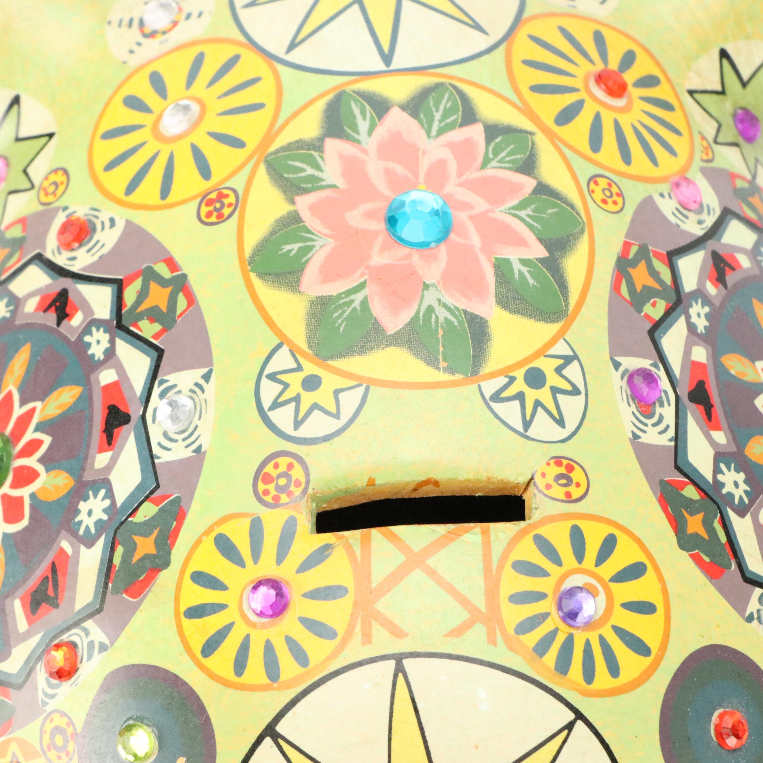 Piggy Bank Collection Featuring St. Xavier and Artisan Hand-Painted Banks