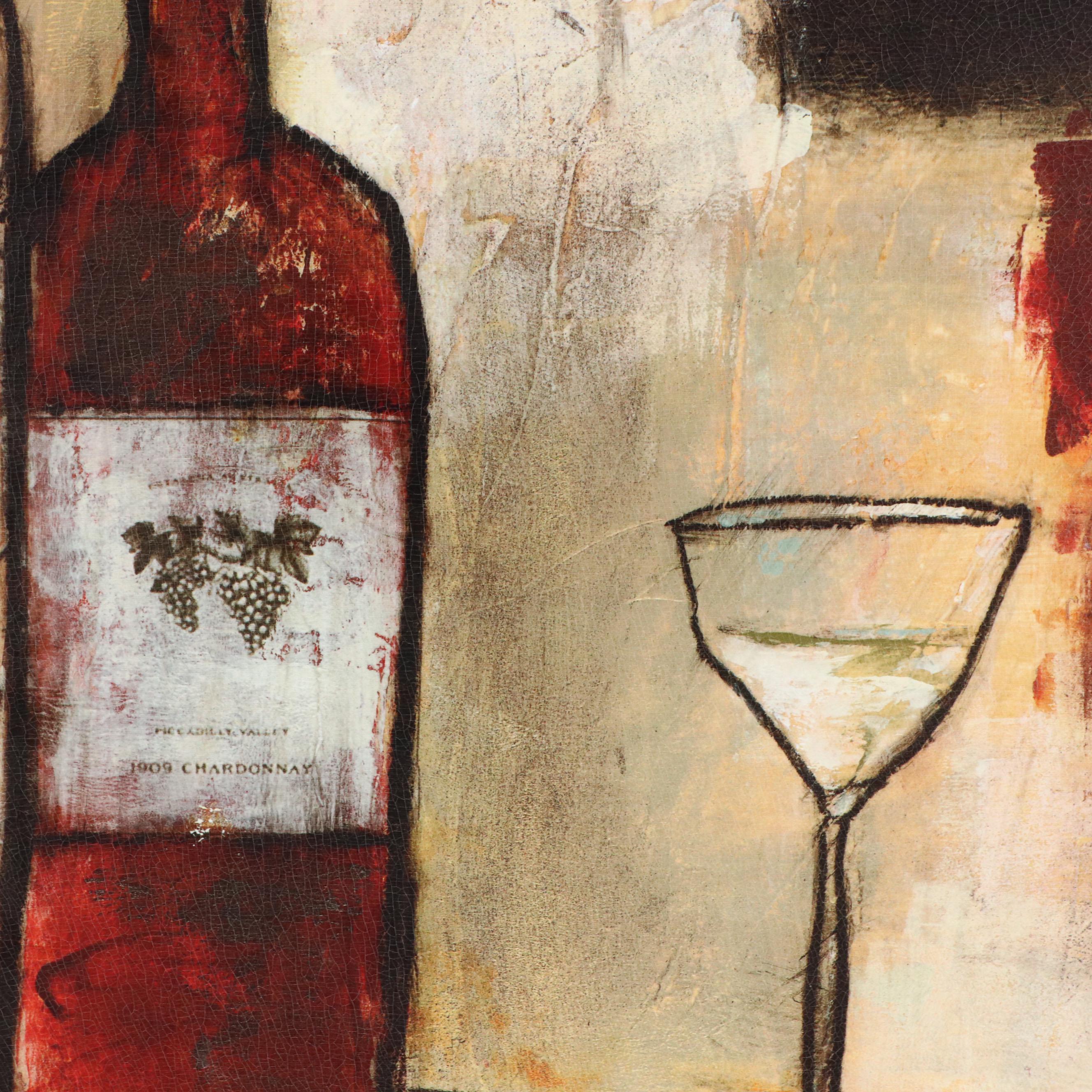 Jane Bellows Still Life Giclée "Wine Bottles II," 2005