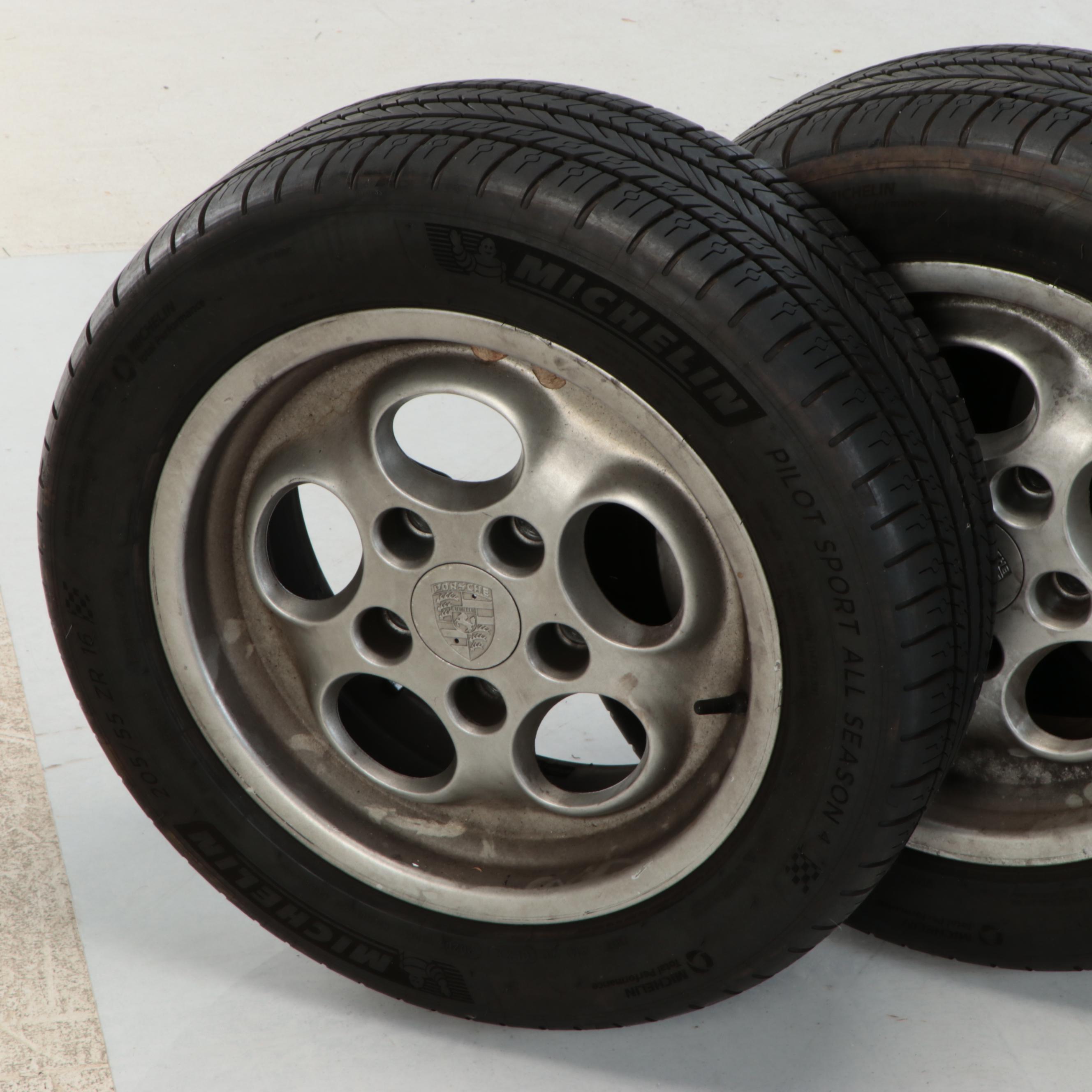 Michelin Pilot Sport All Season 205/55/R16 Wheels with Porsche Phone Dial Rims