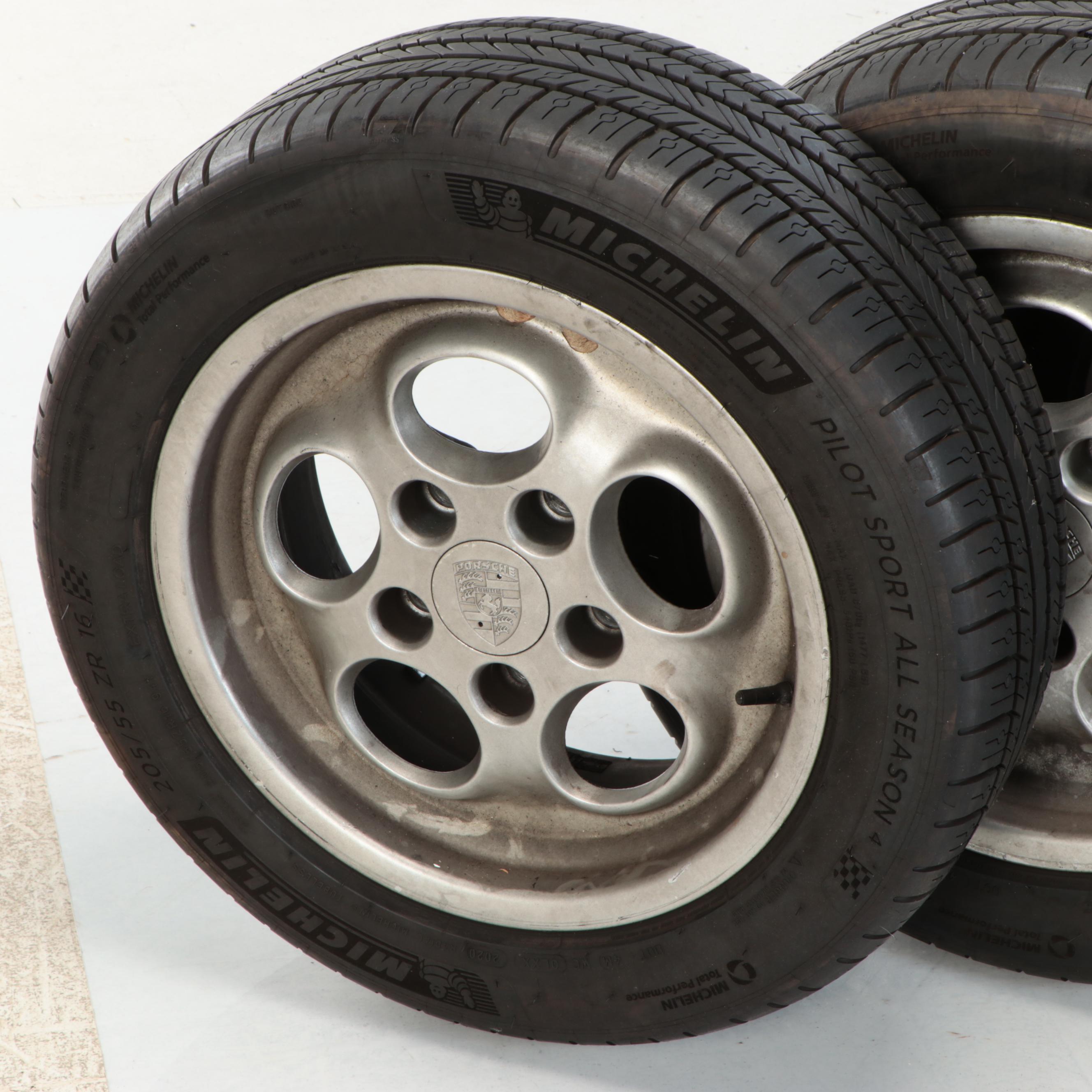 Michelin Pilot Sport All Season 205/55/R16 Wheels with Porsche Phone Dial Rims