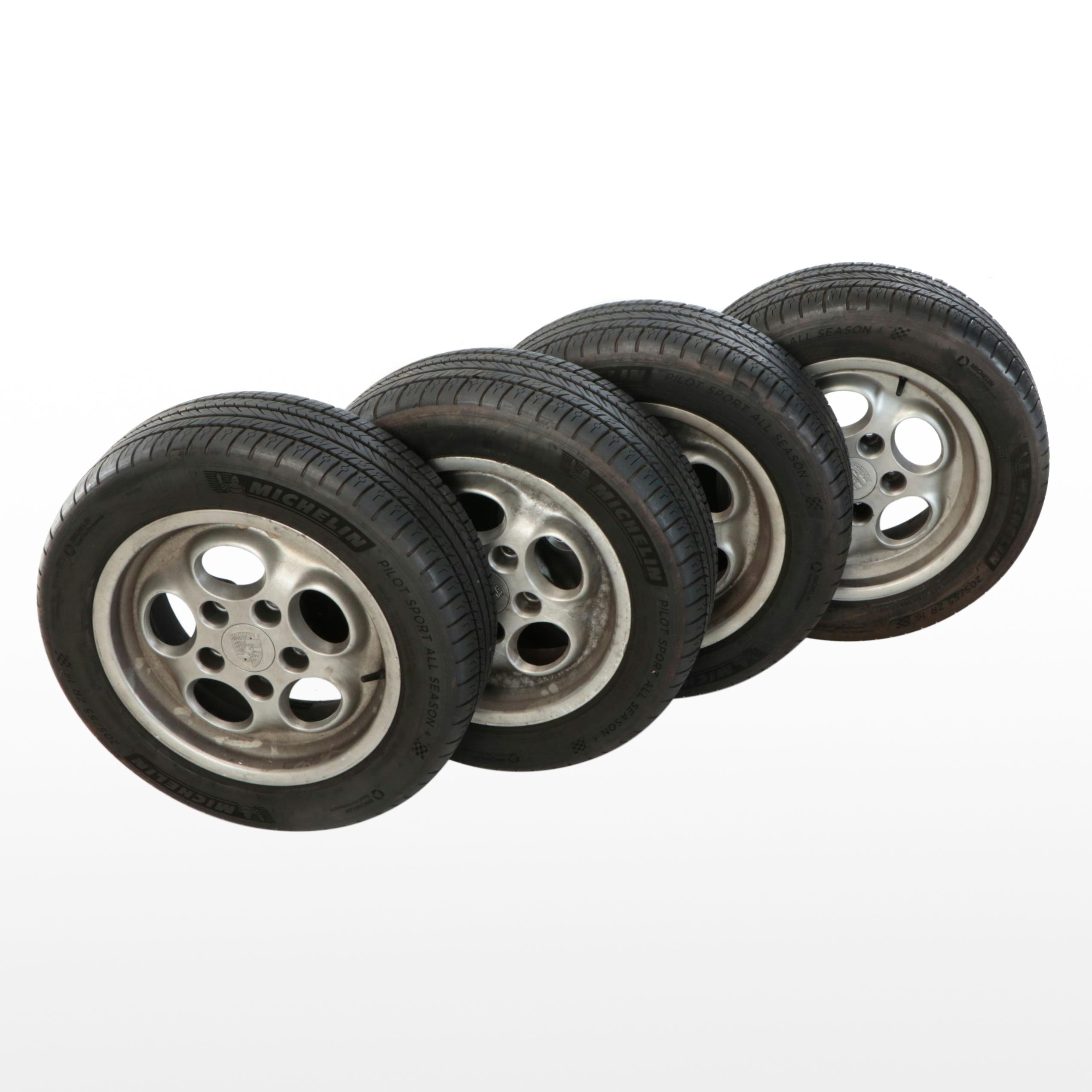 Michelin Pilot Sport All Season 205/55/R16 Wheels with Porsche Phone Dial Rims