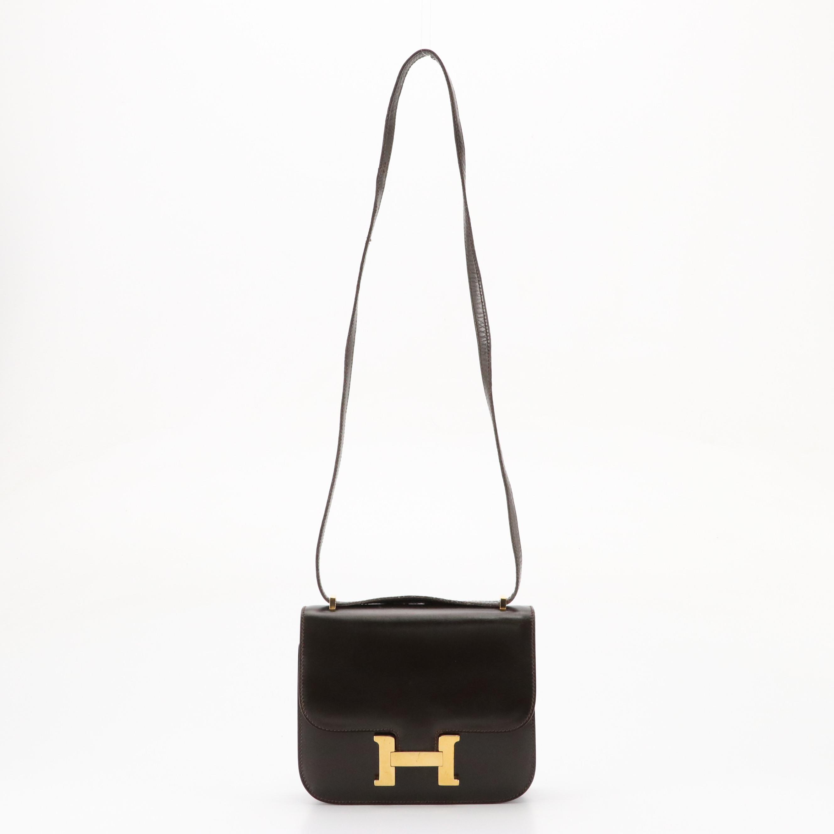 Hermès Constance 18 GHW Bag in Brown Gulliver Leather
