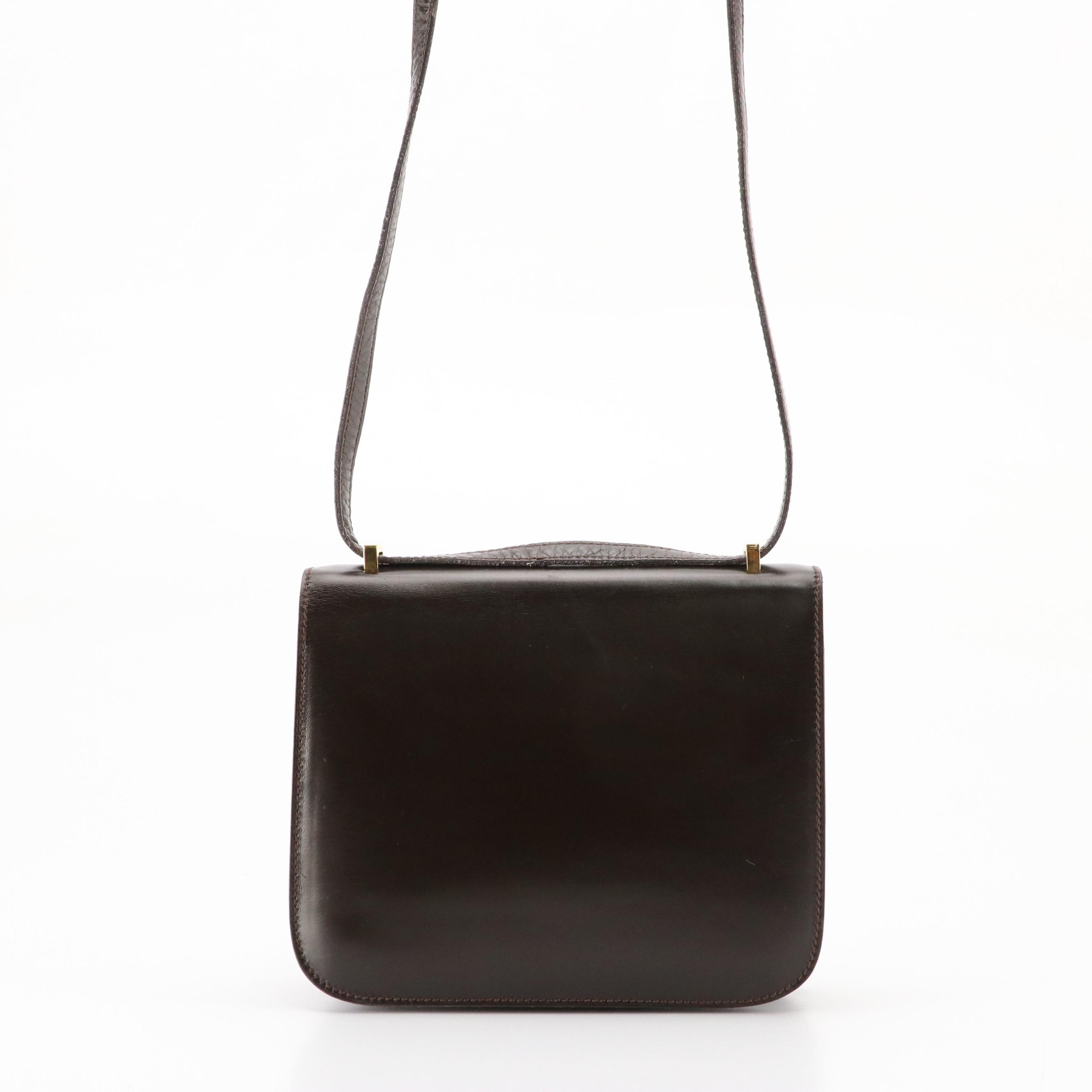 Hermès Constance 18 GHW Bag in Brown Gulliver Leather