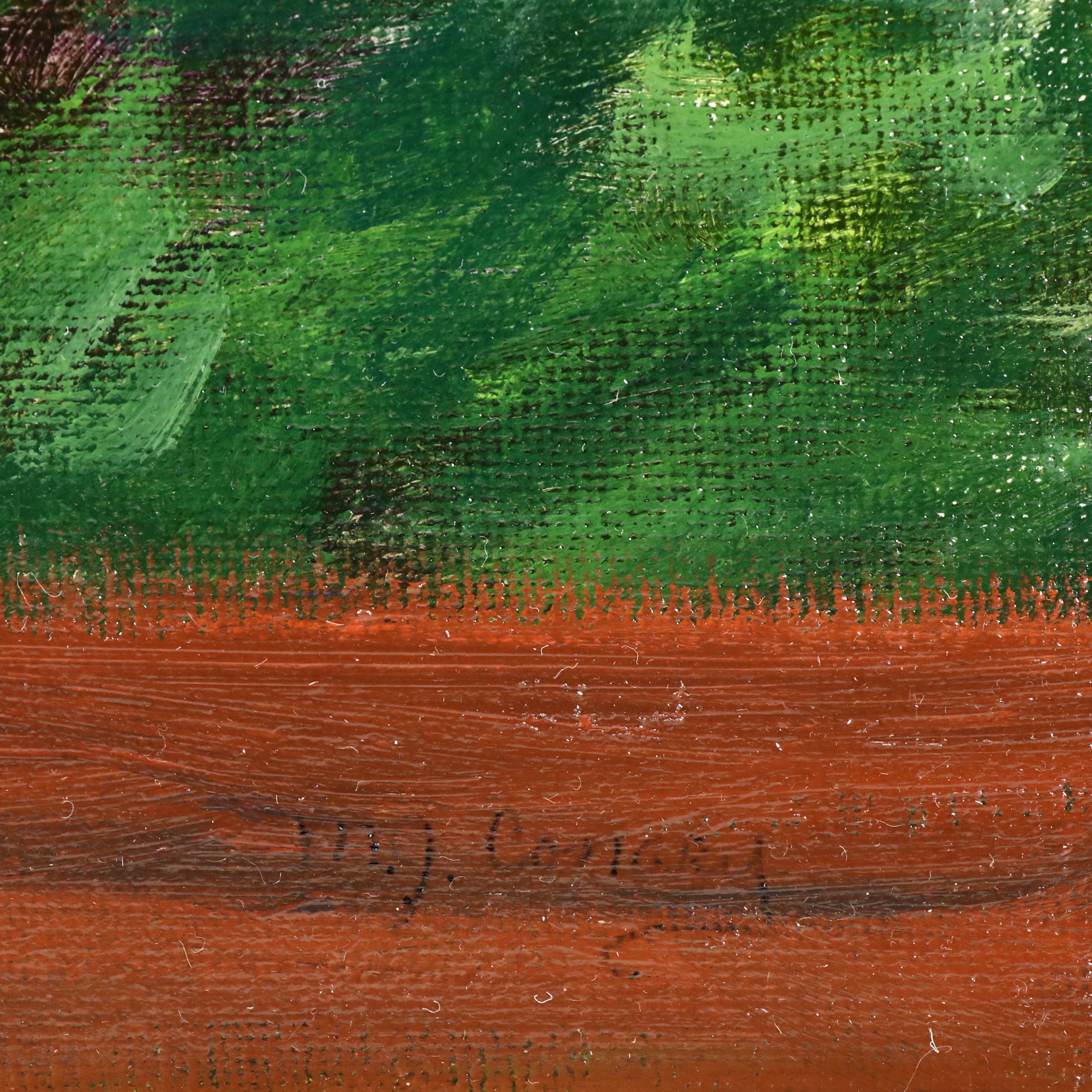 M. J. Conary Oil Painting of Tuscan Style Patio, Contemporary