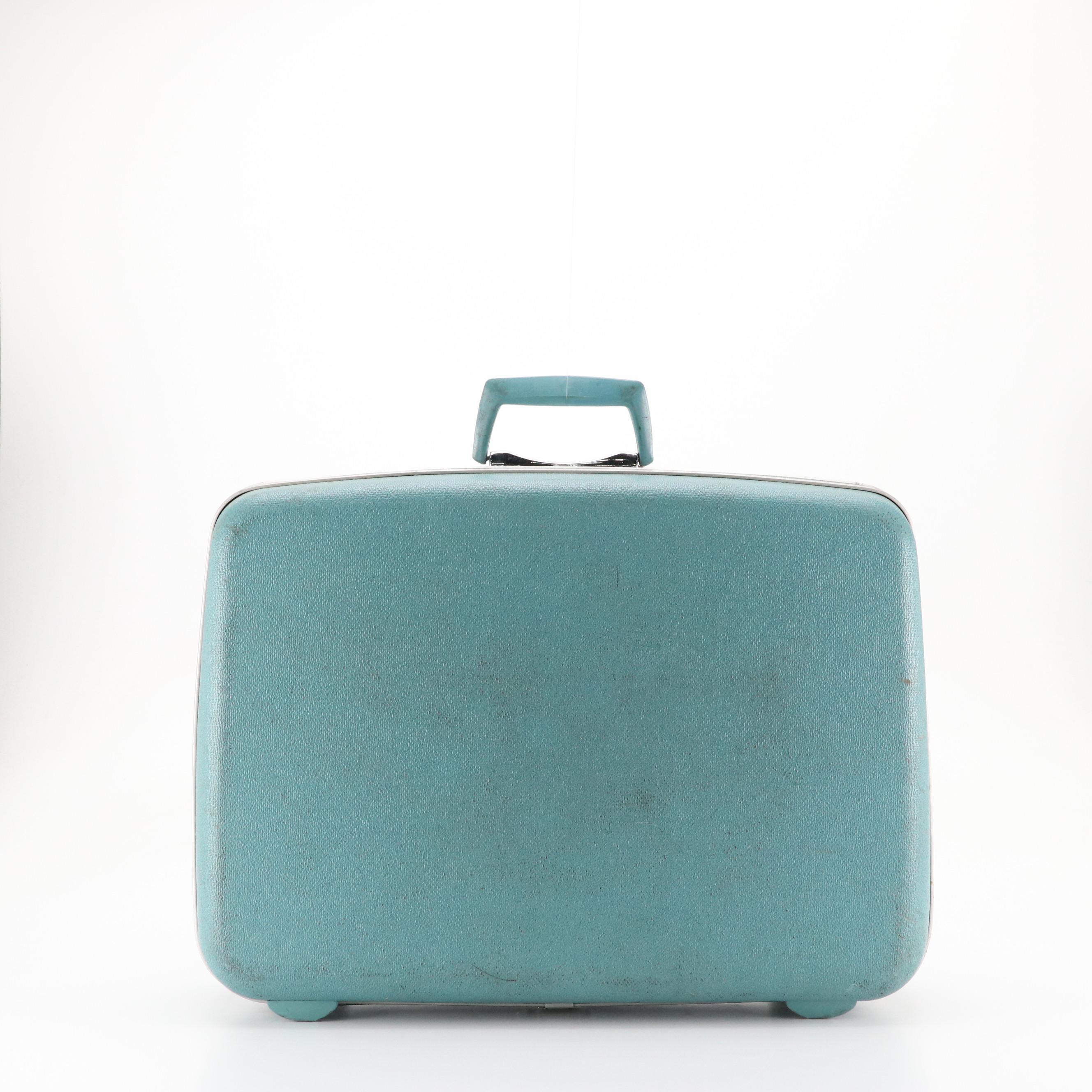 Vintage Samsonite Silhouette Hardside Carry One's/Suitcases in Teal