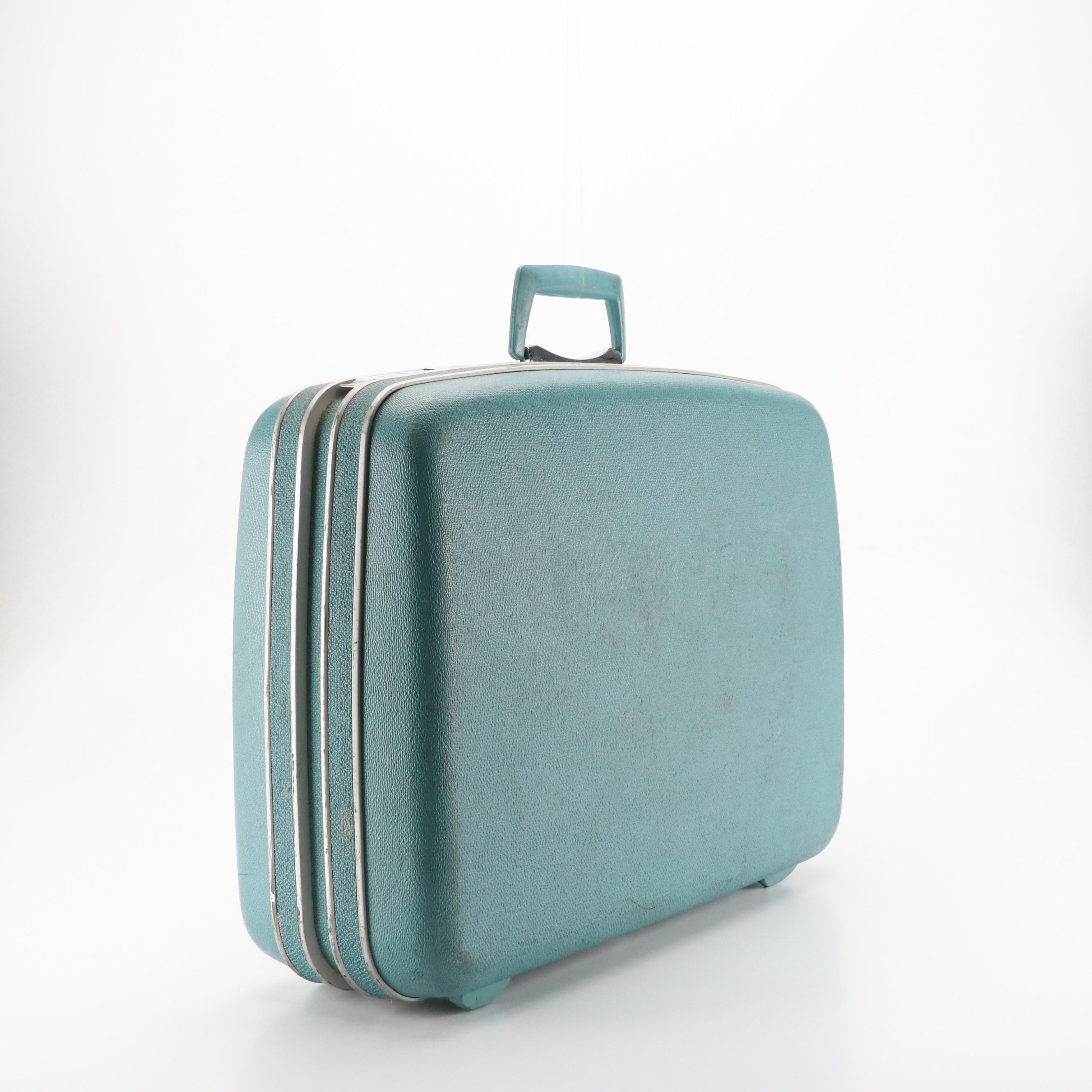 Vintage Samsonite Silhouette Hardside Carry One's/Suitcases in Teal