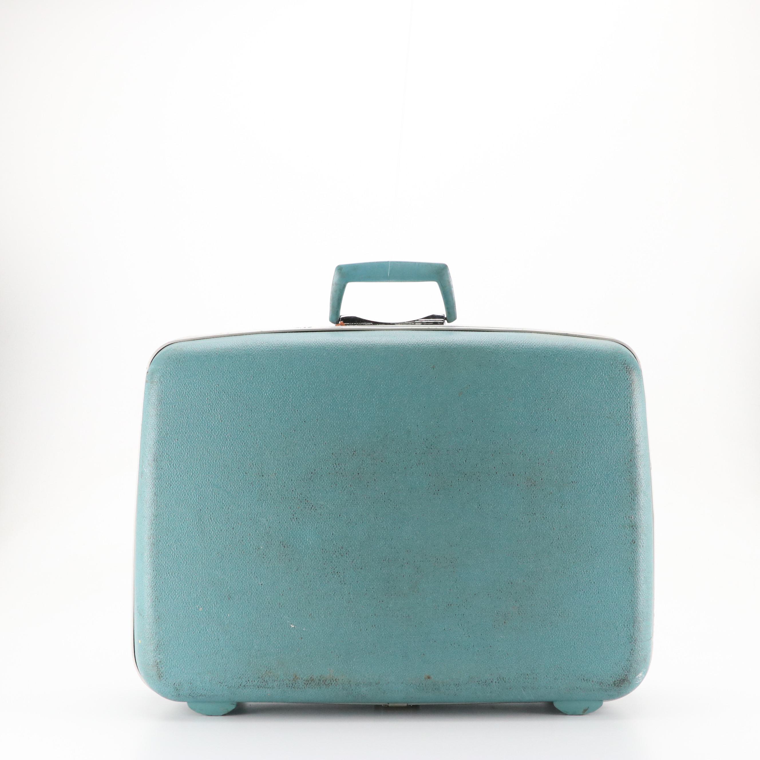 Vintage Samsonite Silhouette Hardside Carry One's/Suitcases in Teal