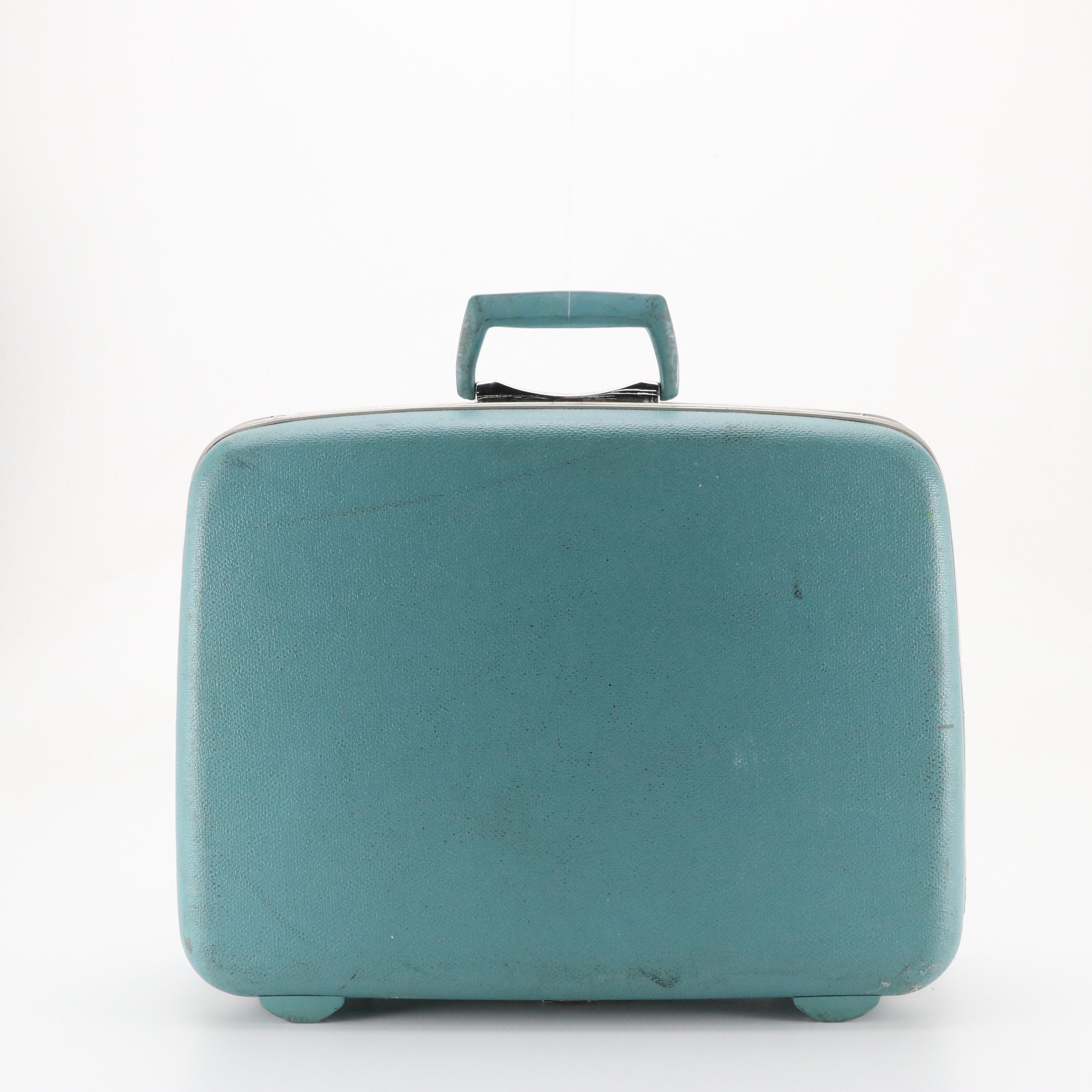 Vintage Samsonite Silhouette Hardside Carry One's/Suitcases in Teal