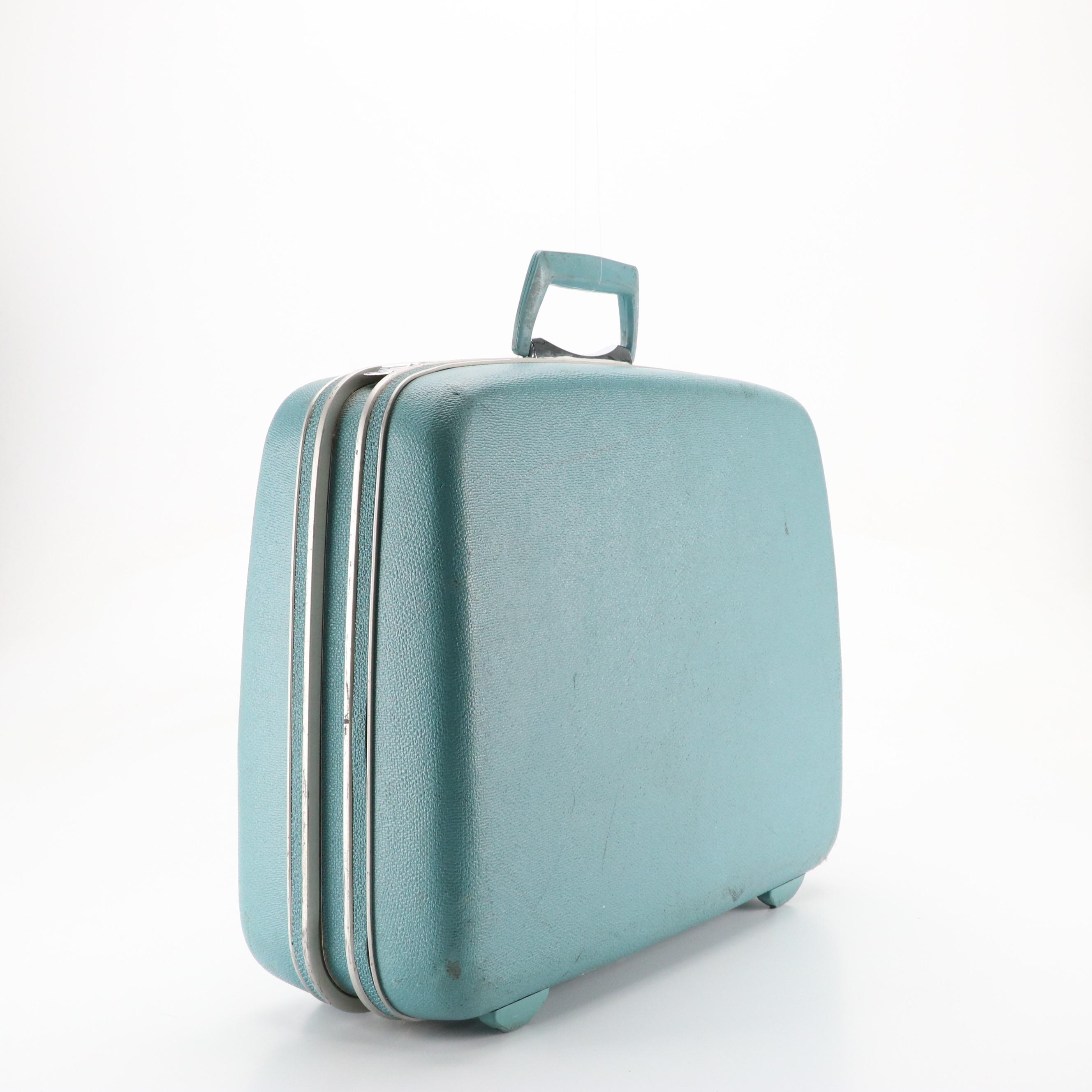 Vintage Samsonite Silhouette Hardside Carry One's/Suitcases in Teal
