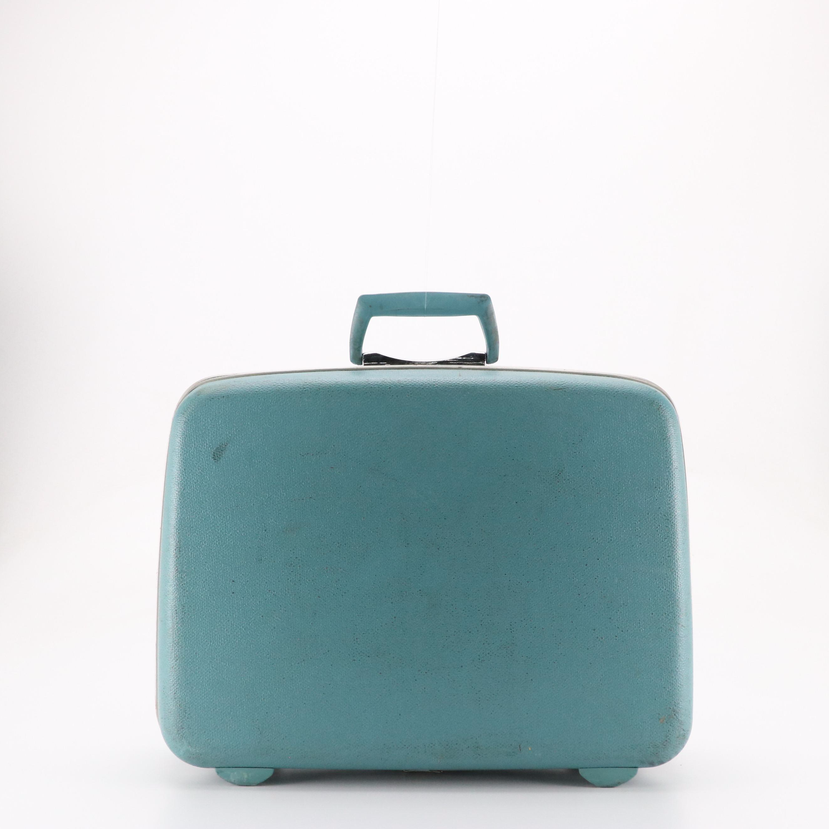 Vintage Samsonite Silhouette Hardside Carry One's/Suitcases in Teal