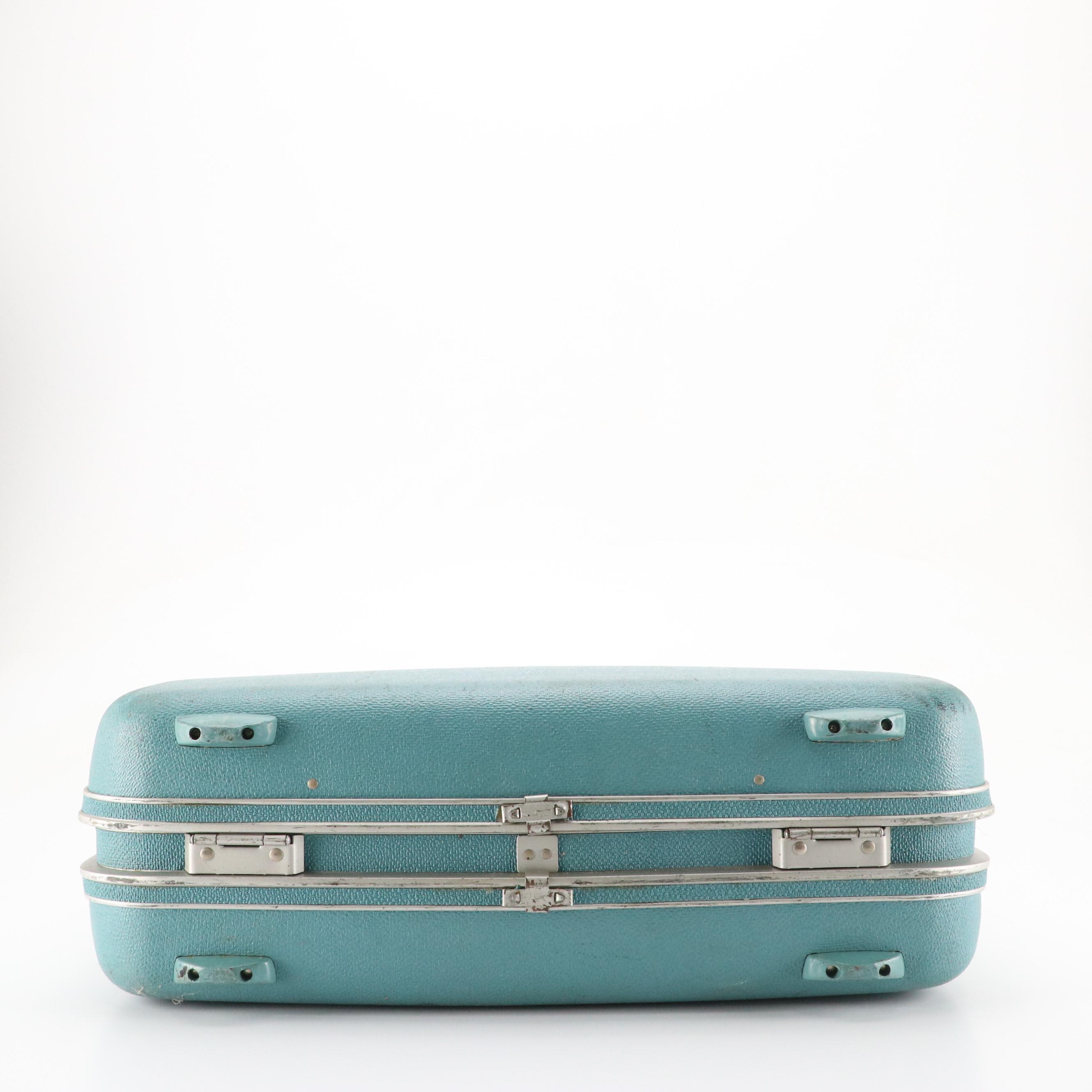 Vintage Samsonite Silhouette Hardside Carry One's/Suitcases in Teal
