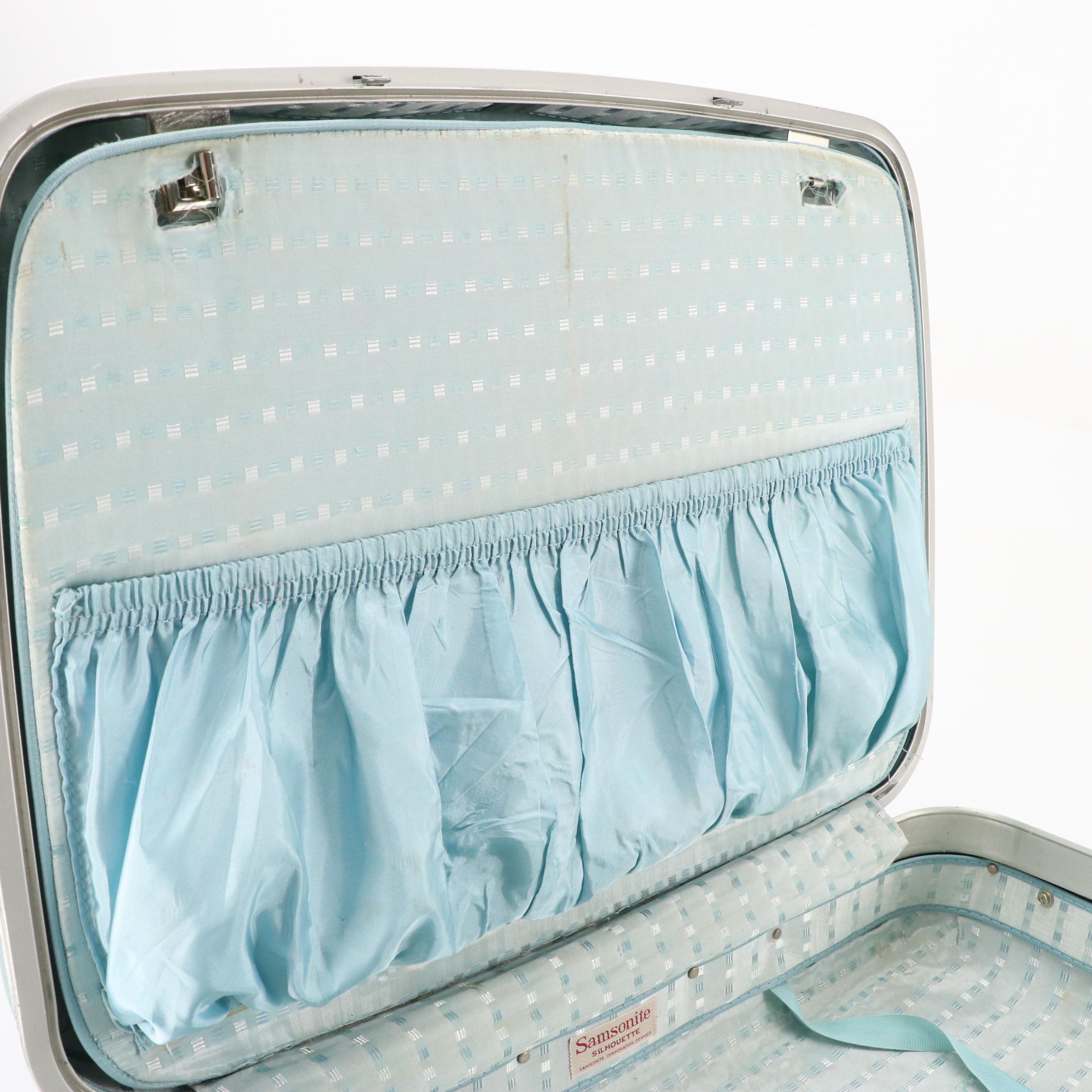Vintage Samsonite Silhouette Hardside Carry One's/Suitcases in Teal