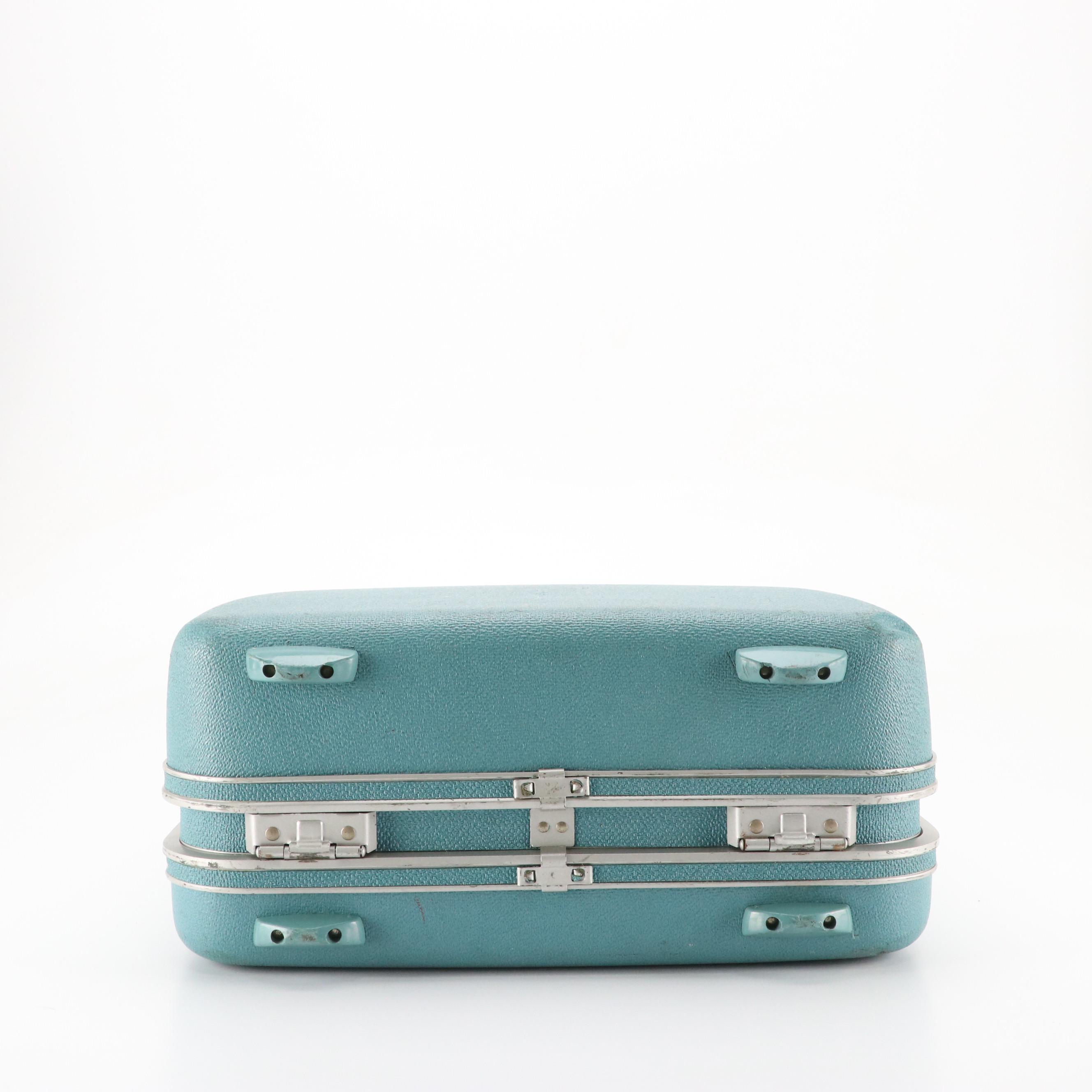 Vintage Samsonite Silhouette Hardside Carry One's/Suitcases in Teal